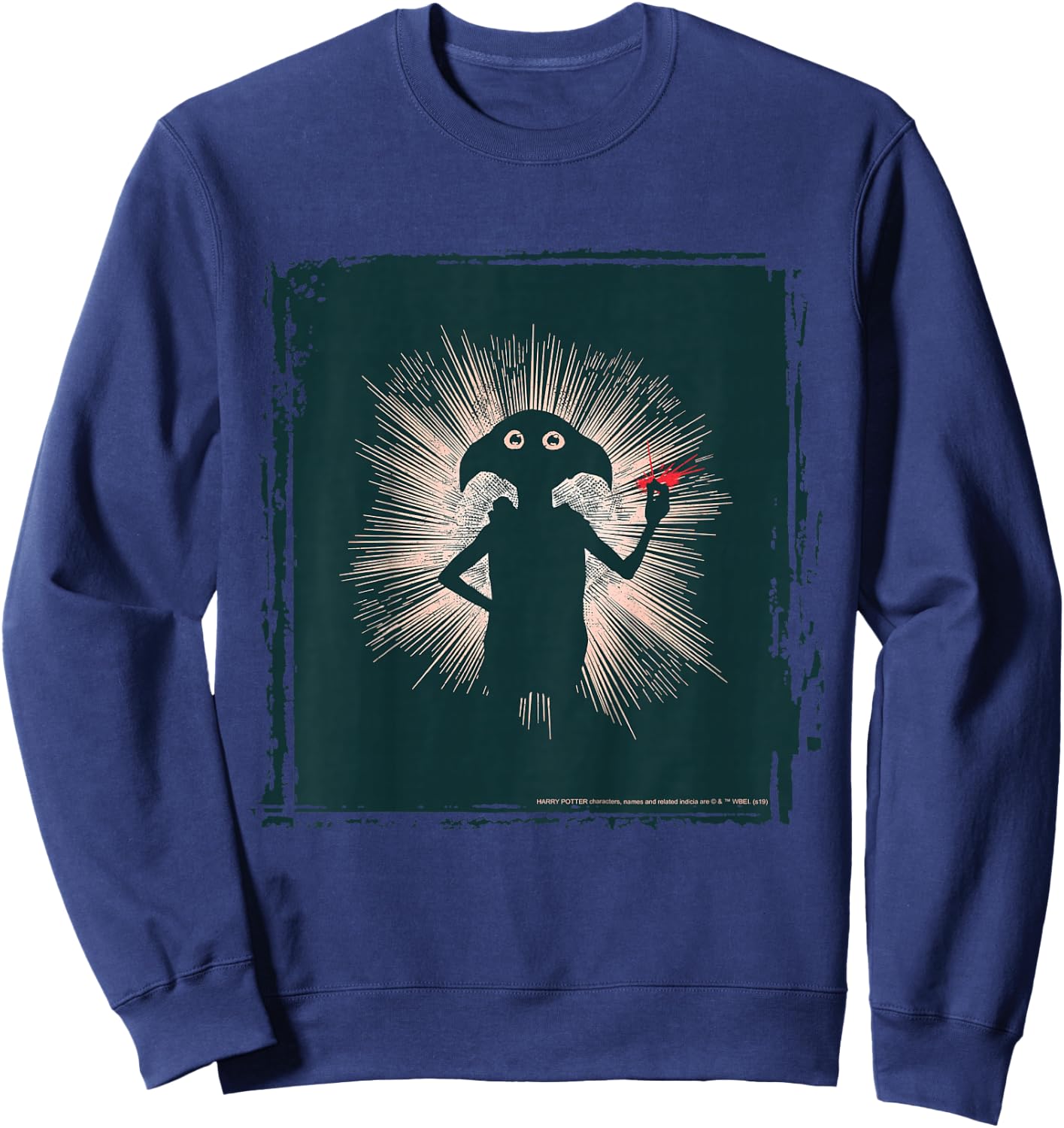 Kids Harry Potter Dobby Magical Snap Silhouette Sweatshirt - Sweatshirt | Navy