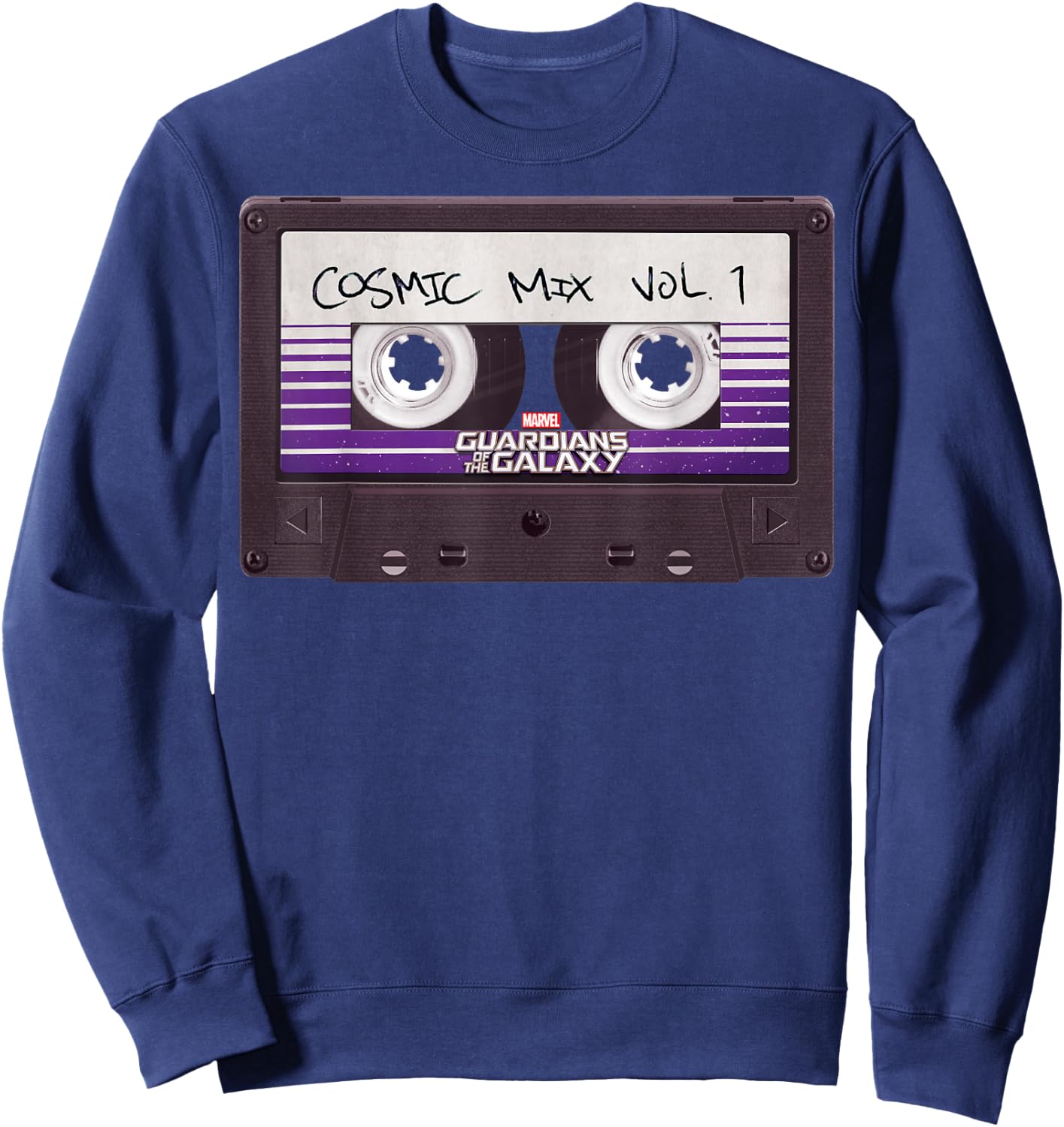 Marvel Guardians of the Galaxy Cosmic Mix Vol 1 Tape Logo Sweatshirt - Sweatshirt | Navy