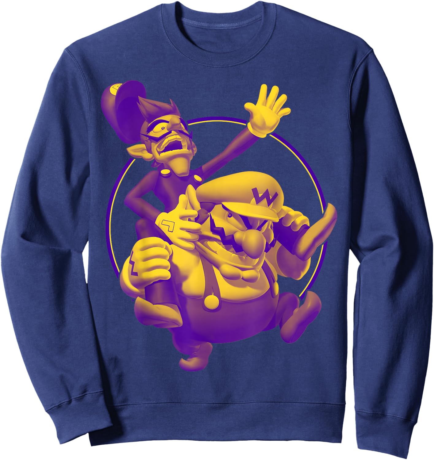 Nintendo Super Mario Waluigi & Wario Duo Graphic Sweatshirt - Sweatshirt | Navy