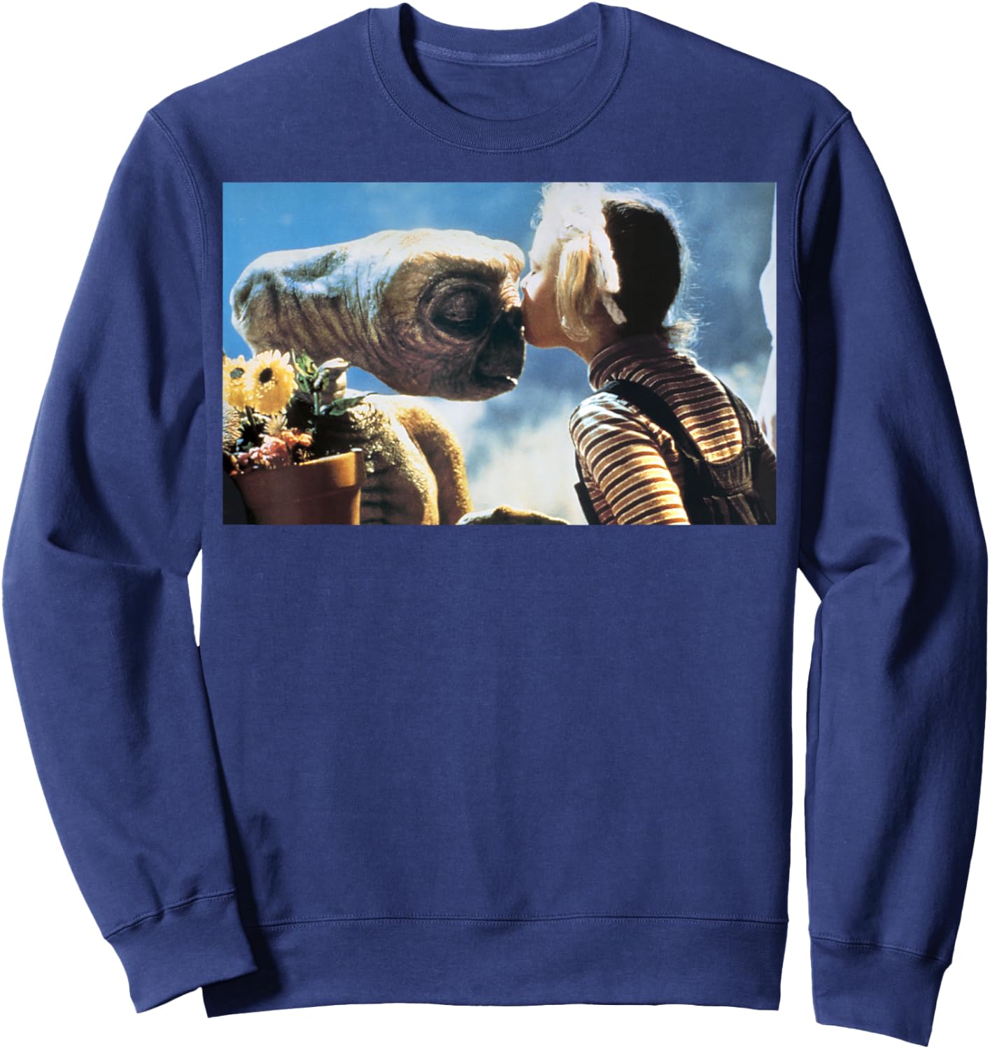 E.T. Gertie Kissing E.T. On the Nose Graphic Sweatshirt - Sweatshirt | Navy