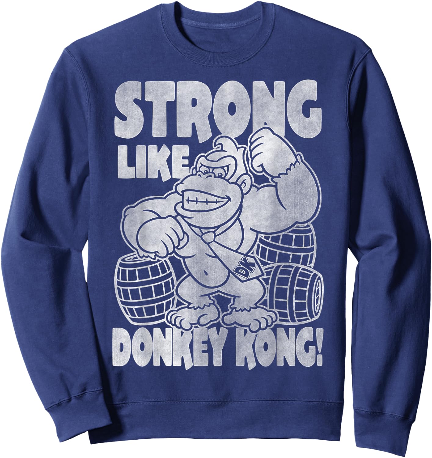 Nintendo Donkey Kong Super Strong Vintage Graphic Sweatshirt - Sweatshirt | Navy