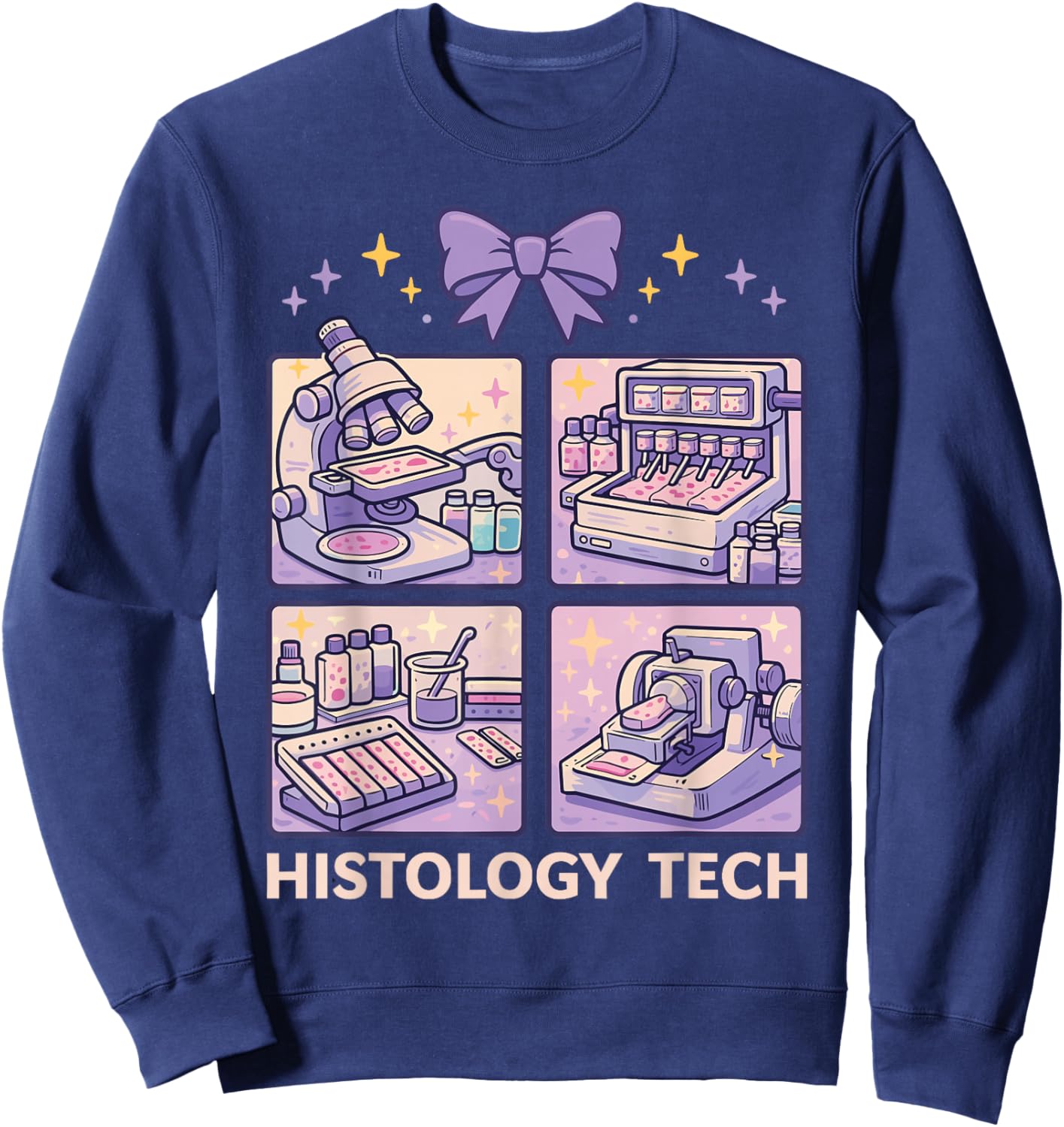 Histology Lab Week 2026 Histotechnologist Laboratory Week Sweatshirt - Sweatshirt | Navy