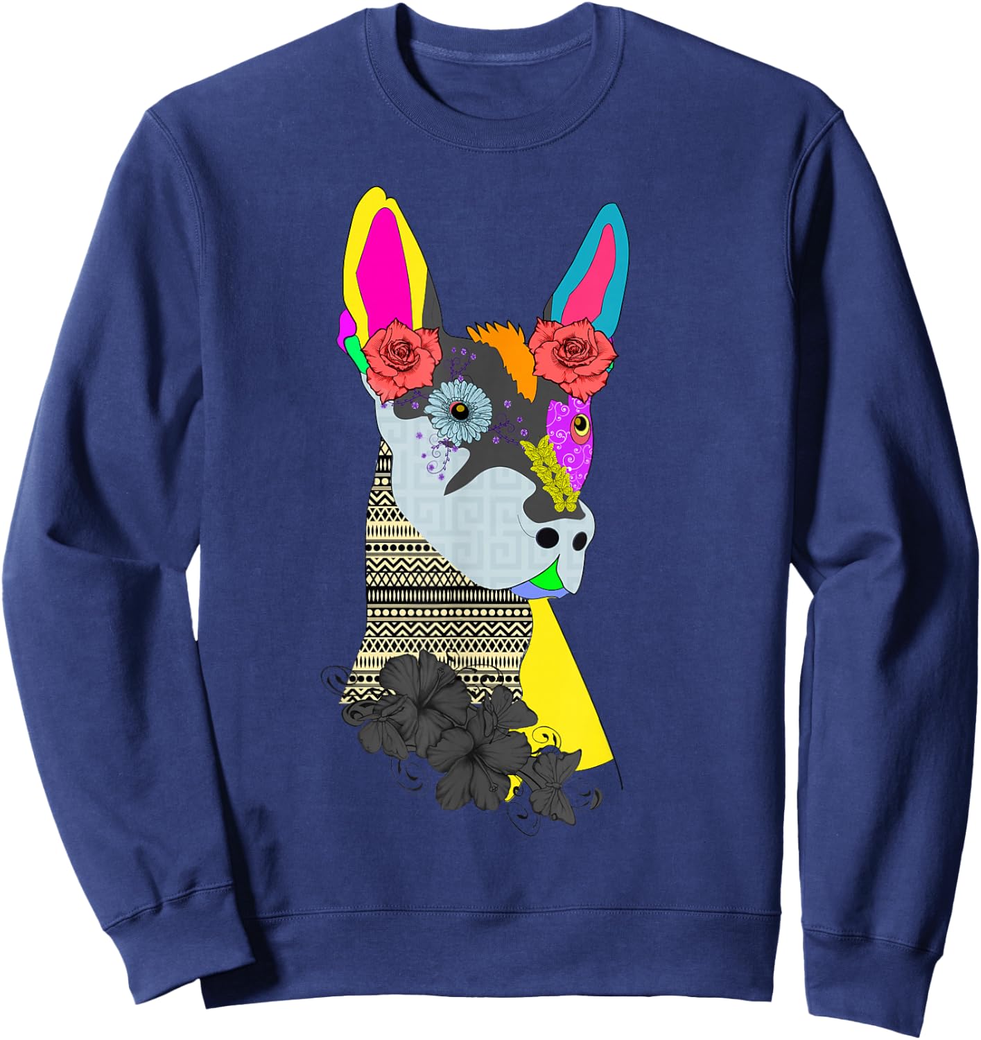 Bald is Beautiful - Xolito Mexican Hairless Dog Sweatshirt - Sweatshirt | Navy