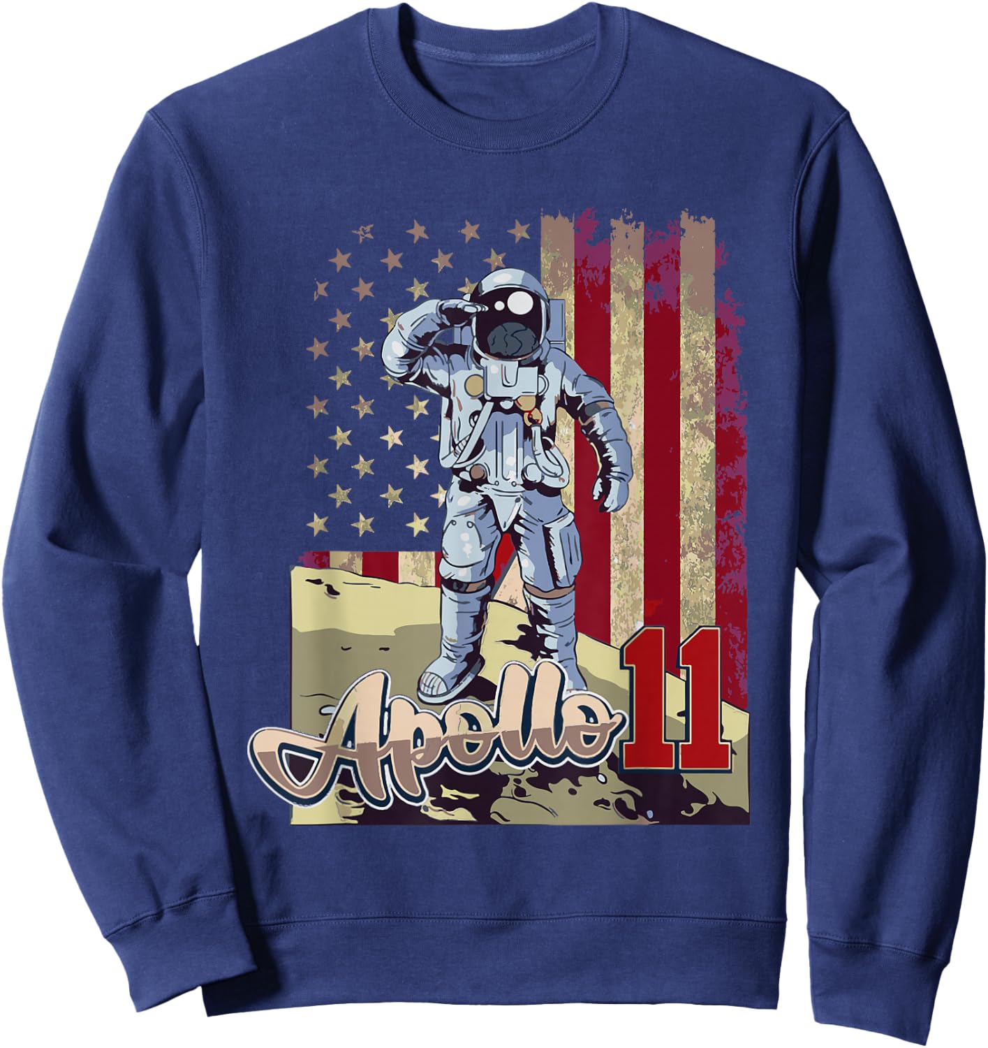 Apollo 11 50th Anniversary Moon Landing 1969 2019 Sweatshirt - Sweatshirt | Navy