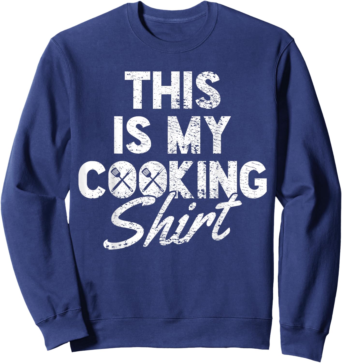 Cooking Cook Chef Vintage Sweatshirt - Sweatshirt | Navy