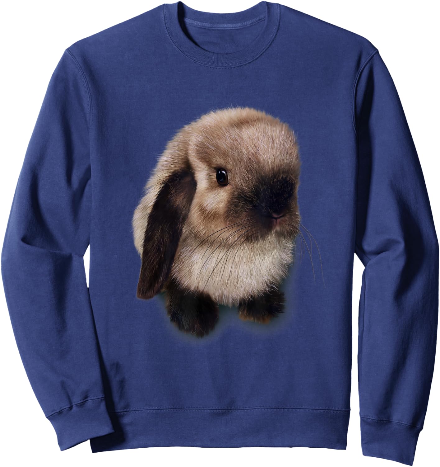 Siamese Holland Lop Bunny, Rabbit Sweatshirt - Sweatshirt | Navy