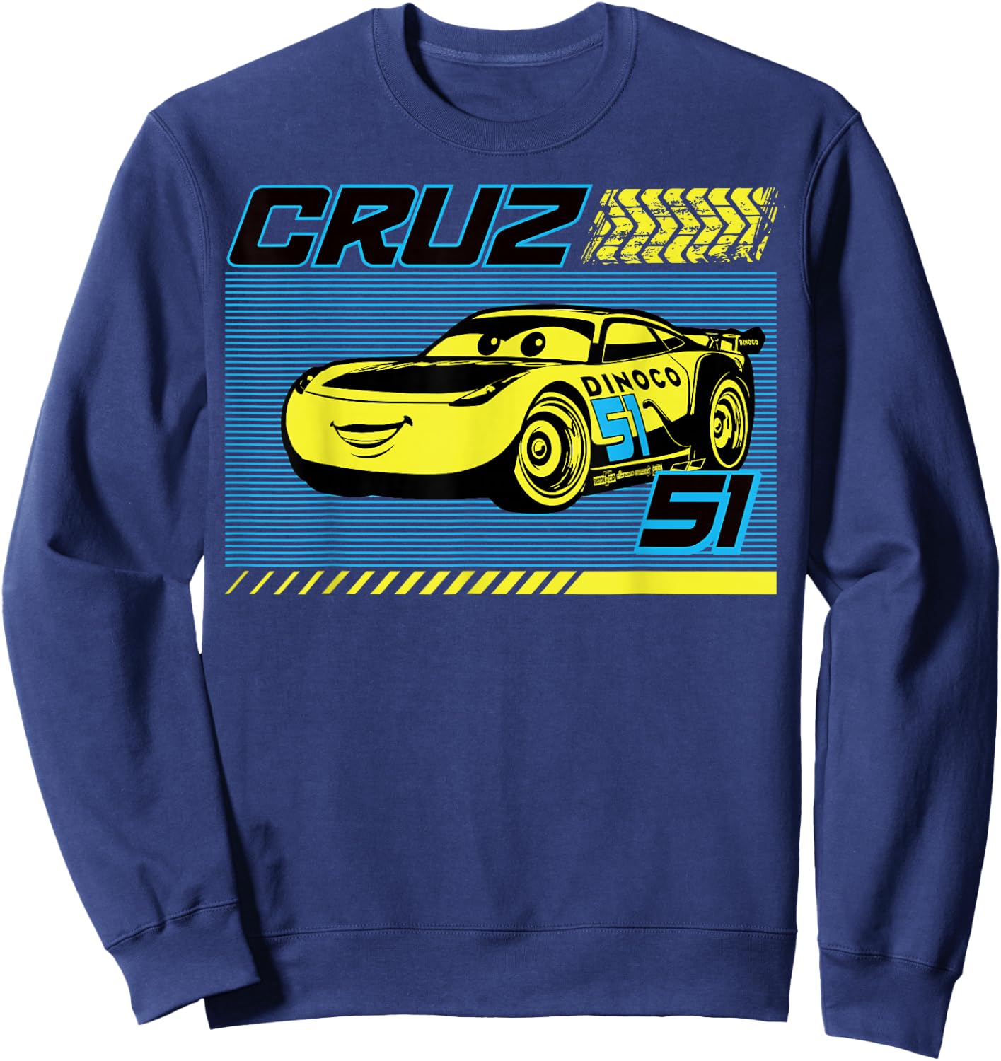 Disney Pixar Cars Dinoco Cruz Ramirez Small Sweatshirt - Sweatshirt | Navy