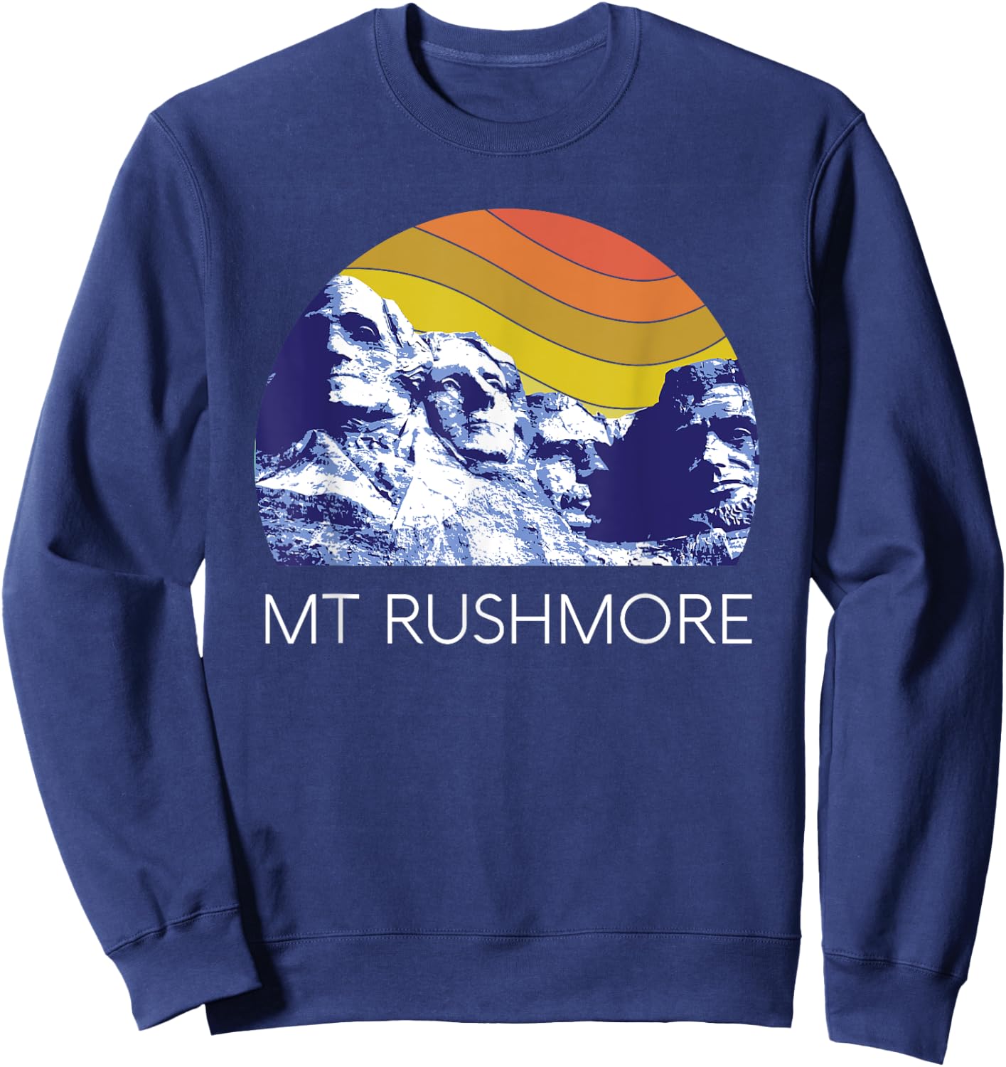 Mount Rushmore USA National Monument Historical American Sweatshirt - Sweatshirt | Navy