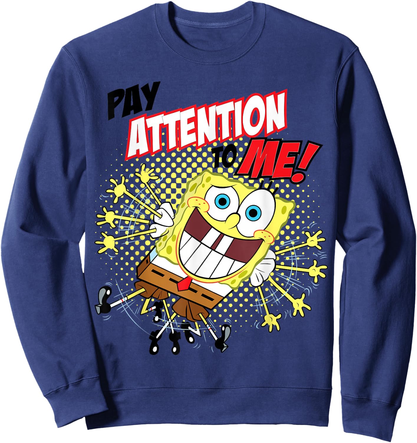 SpongeBob SquarePants Pay Attention To Me! Sweatshirt - Sweatshirt | Navy