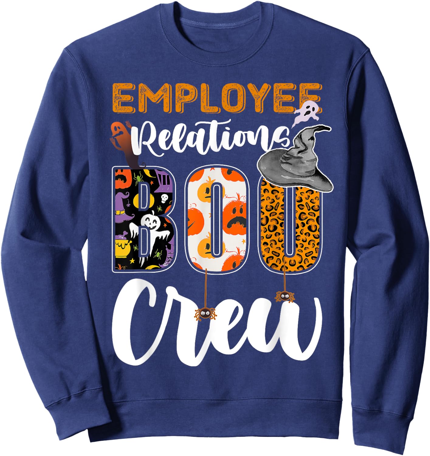 Employee Relations Boo Crew Halloween Matching Specialist Sweatshirt - Sweatshirt | Navy