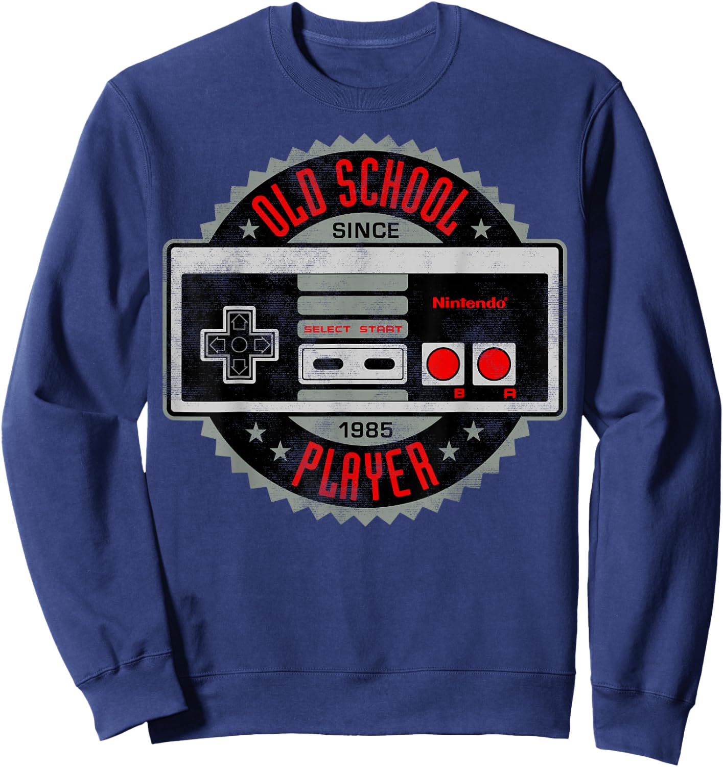 Nintendo NES Controller Old School Since 85 Graphic Sweatshirt - Sweatshirt | Navy