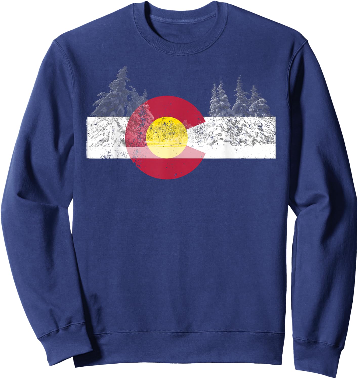 State of Colorado Flag Men Women Kids Novelty Gift Sweatshirt - Sweatshirt | Navy