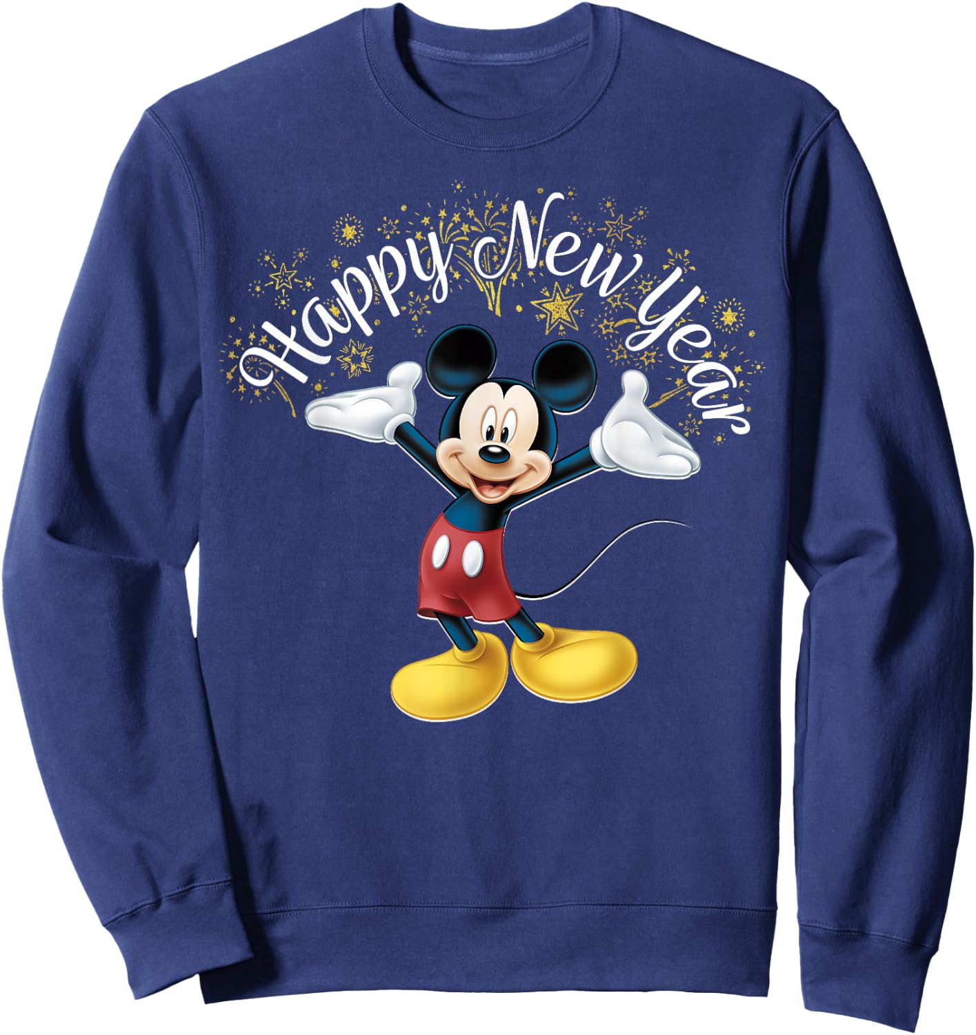 Disney New Year's Mickey Mouse Happy New Year Portrait Sweatshirt - Sweatshirt | Navy