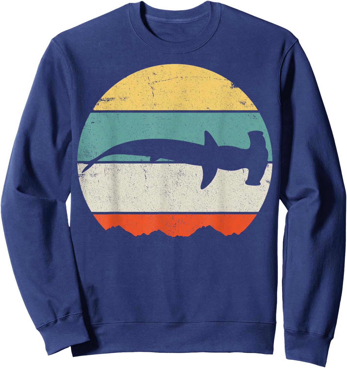 Hammerhead Shark Sweatshirt - Sweatshirt | Navy