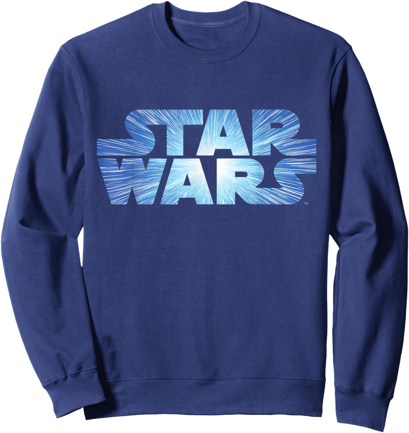 Star Wars Logo Jump to Lightspeed Sweatshirt - Sweatshirt | Navy