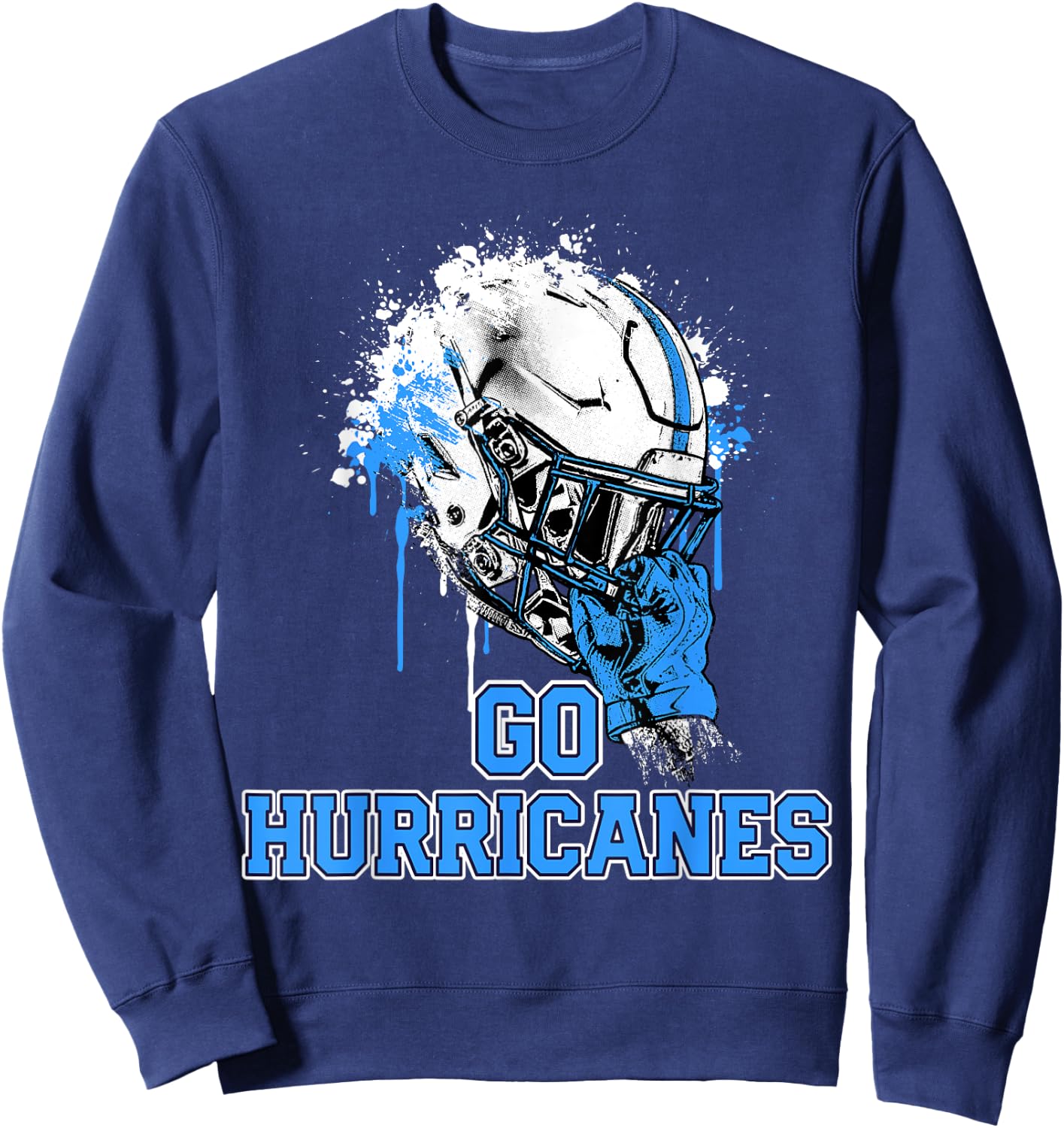 South Plaquemines Hurricanes Rising Helmet GO! Sweatshirt - Sweatshirt | Navy