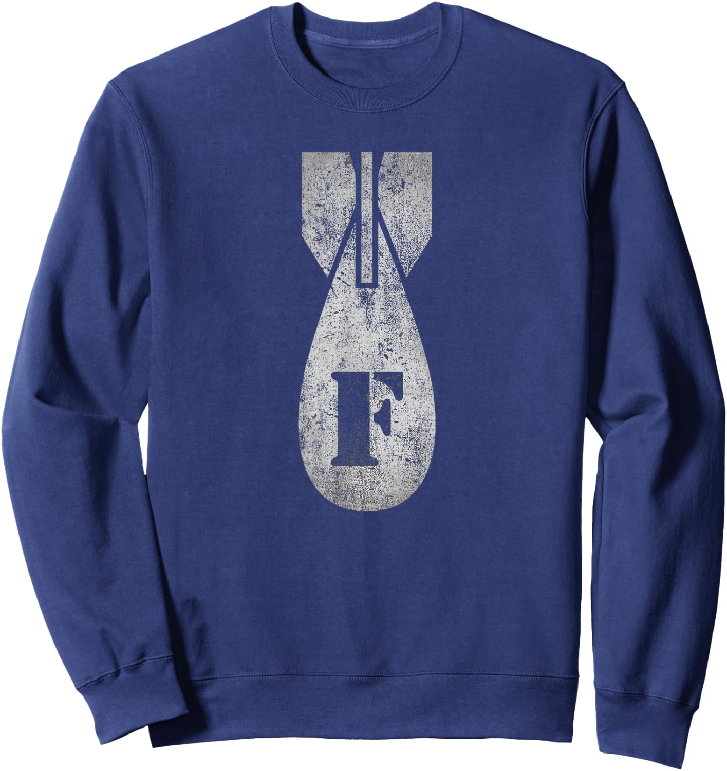 Vintage F-Bomb Funny Sweatshirt - Sweatshirt | Navy