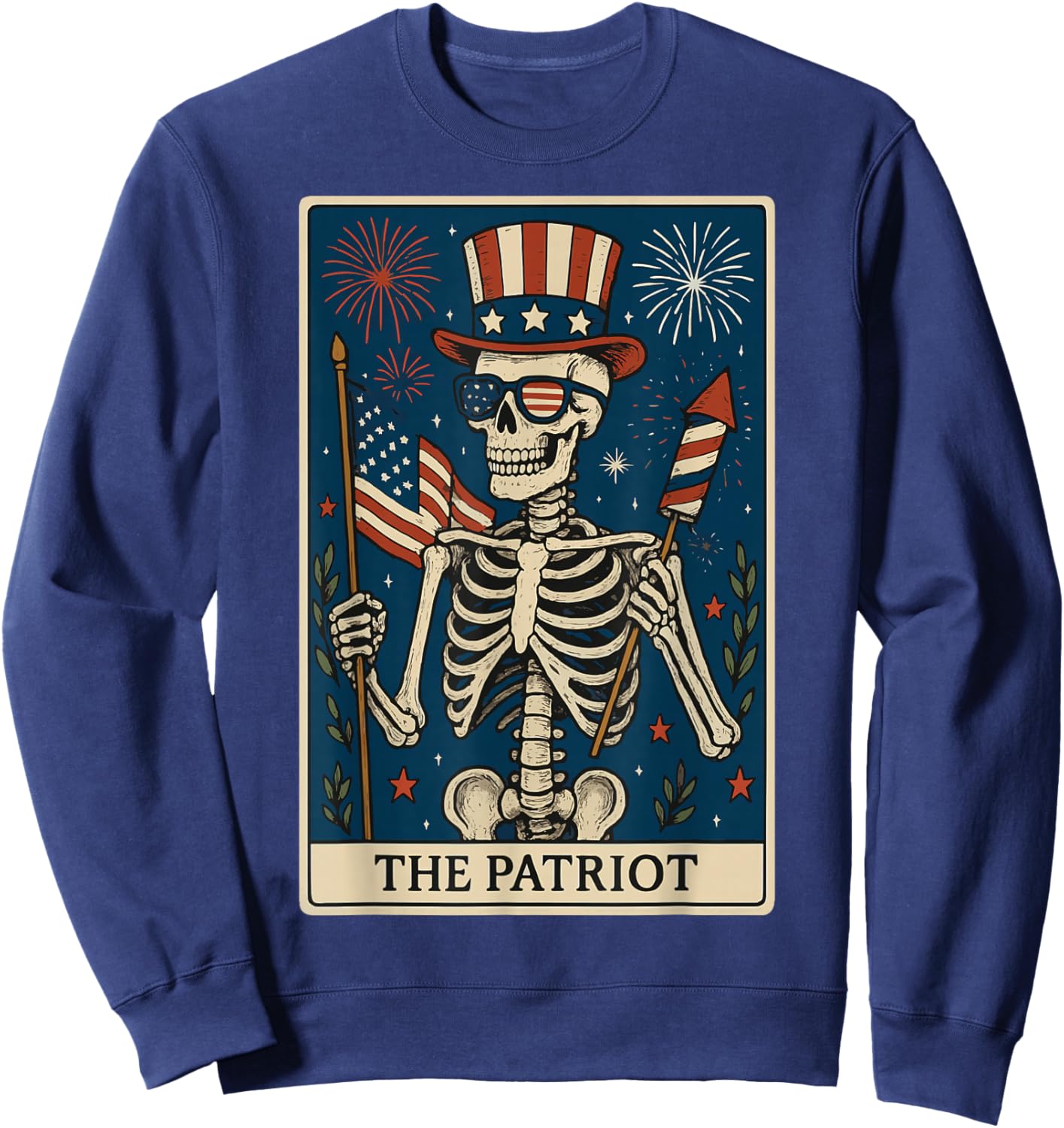 The Patriot Tarot Card Sweatshirt - Sweatshirt | Navy