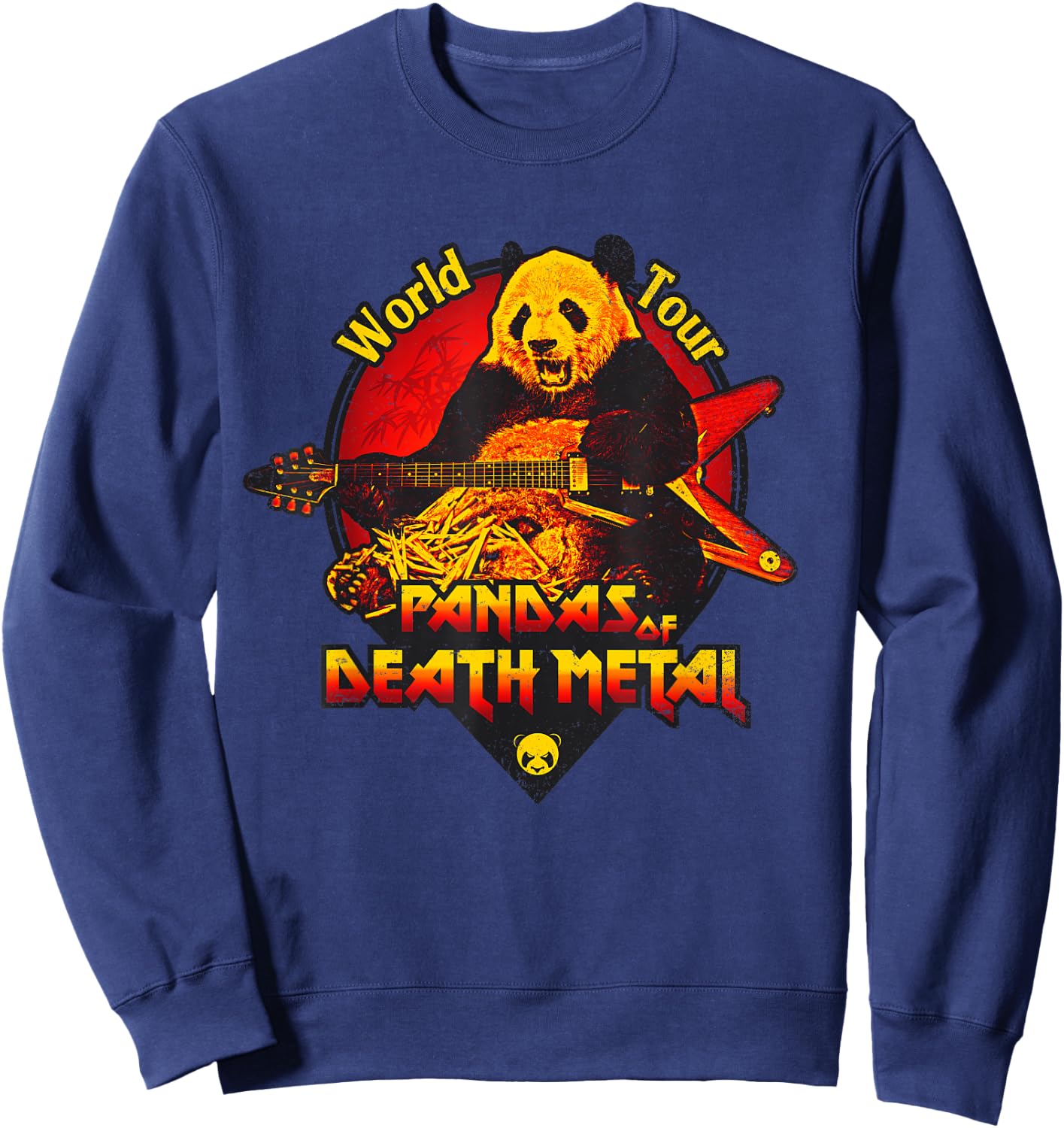 Pandas of Death Metal Band Sweatshirt - Sweatshirt | Navy