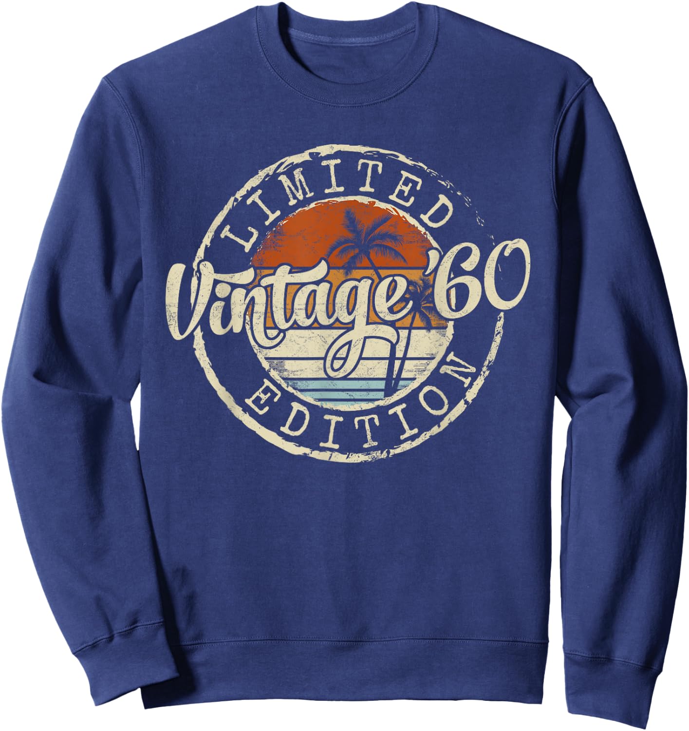 Vintage 1960 65th Birthday Gifts Women 65 Year Old Sweatshirt - Sweatshirt | Navy