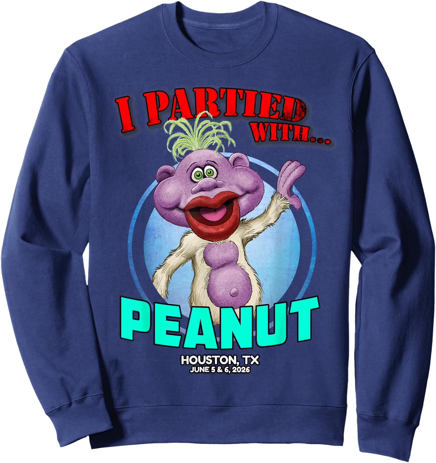 Peanut Houston, TX (2026) Sweatshirt - Sweatshirt | Navy