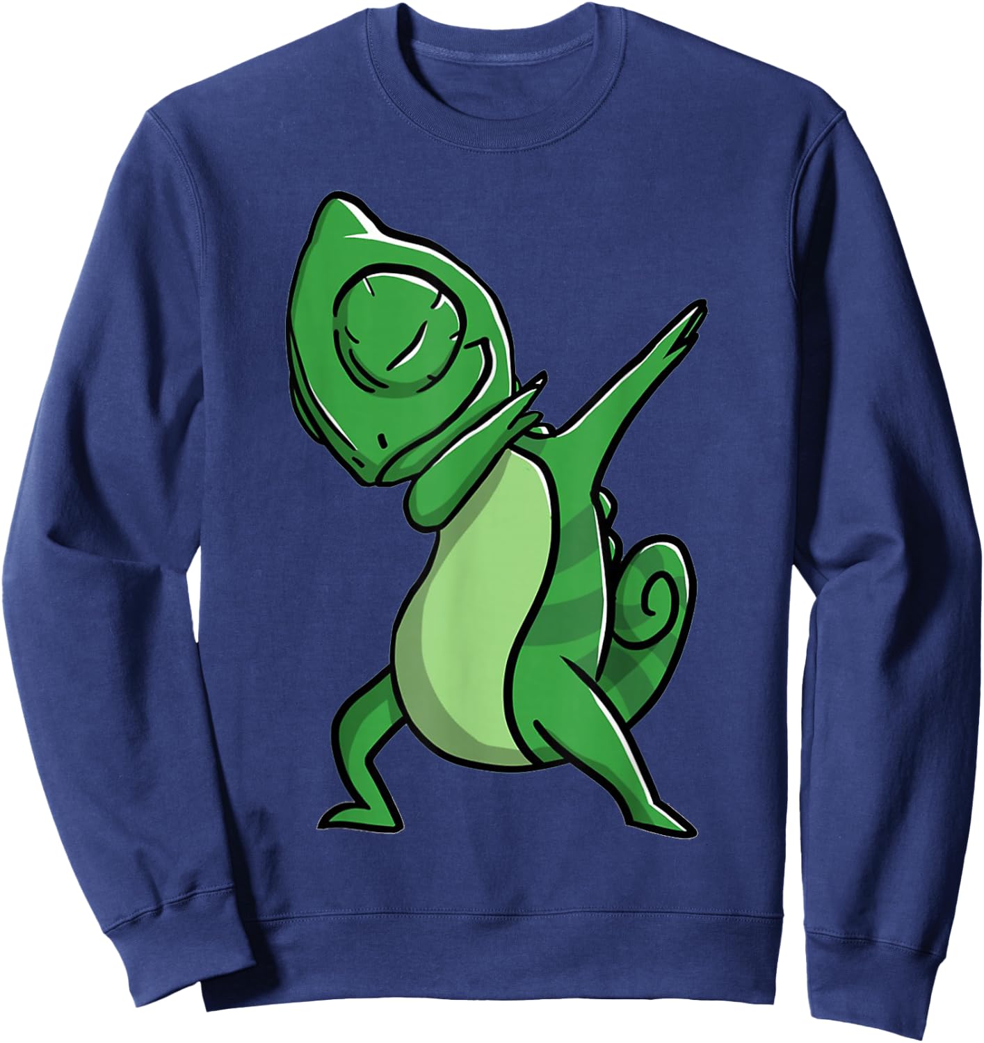 Dabbing Chameleon Kids Shirt Chameleon Youth Sweatshirt - Sweatshirt | Navy