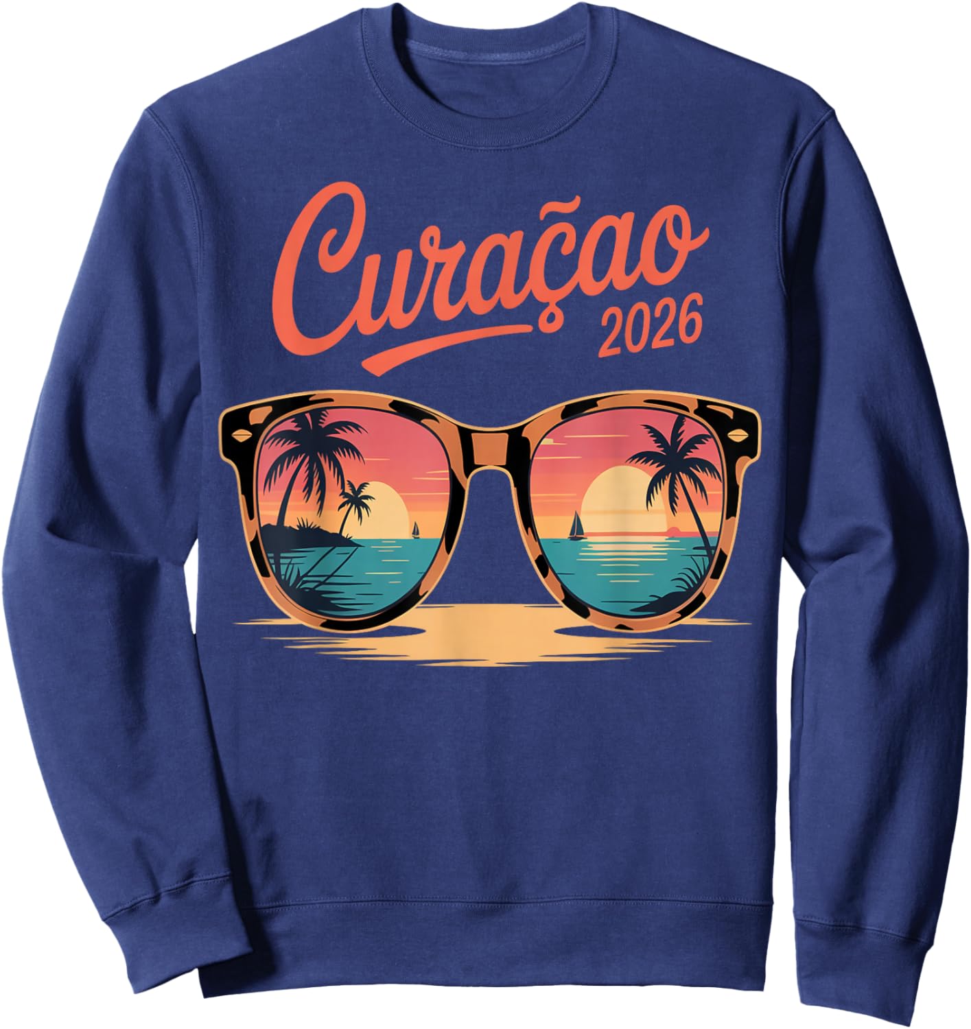 Family Cruise Curaçao Vacation Friends Matching Crew 2026 Sweatshirt - Sweatshirt | Navy