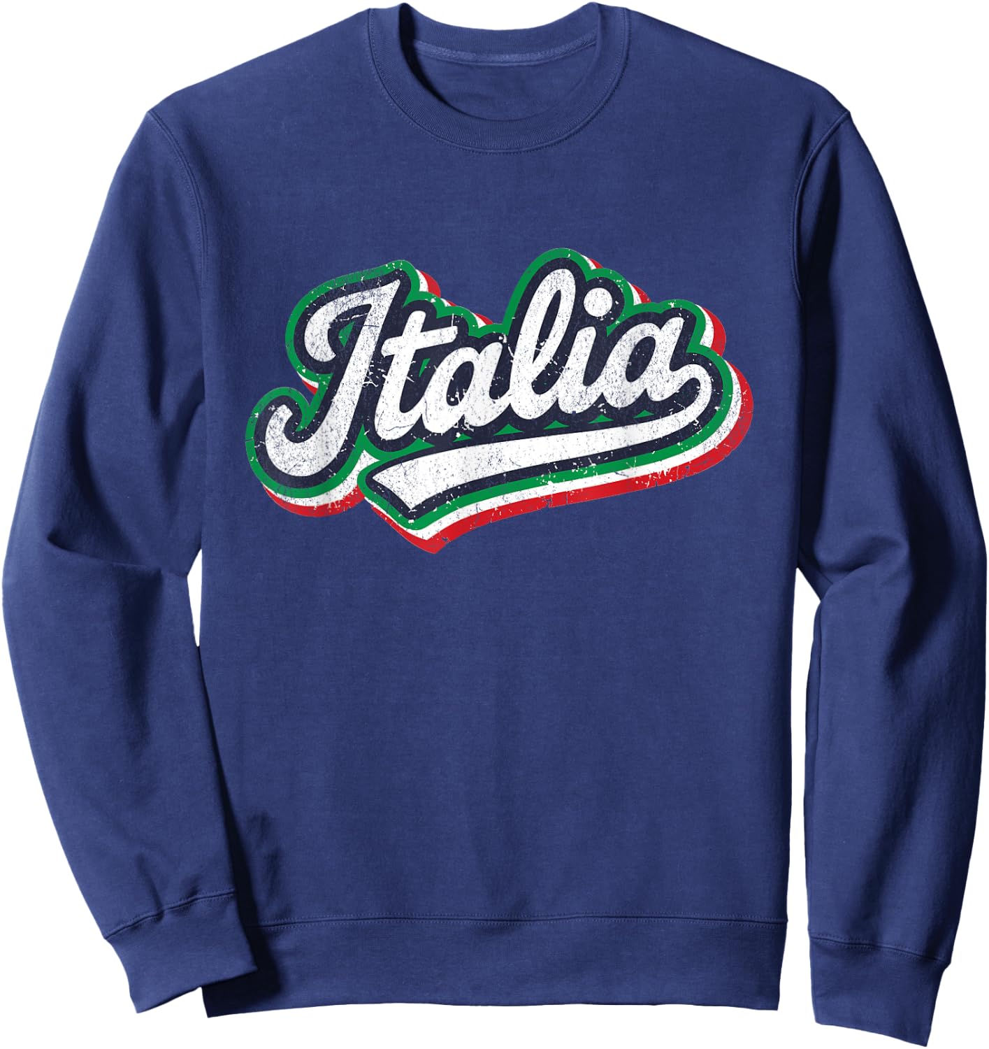 Italia Flag Italian Italy Italiano Souvenir Family Heritage Sweatshirt - Sweatshirt | Navy