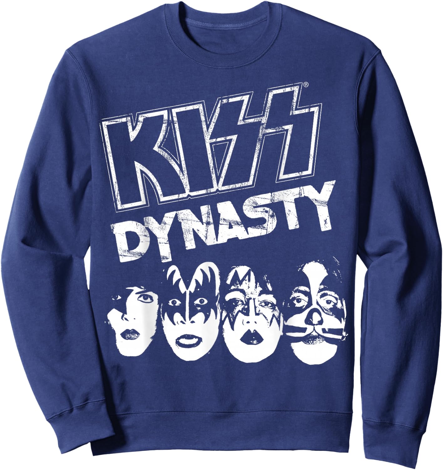 KISS Dynasty - Men's Black Classic Fit Short Sleeve - Size S Sweatshirt - Sweatshirt | Navy