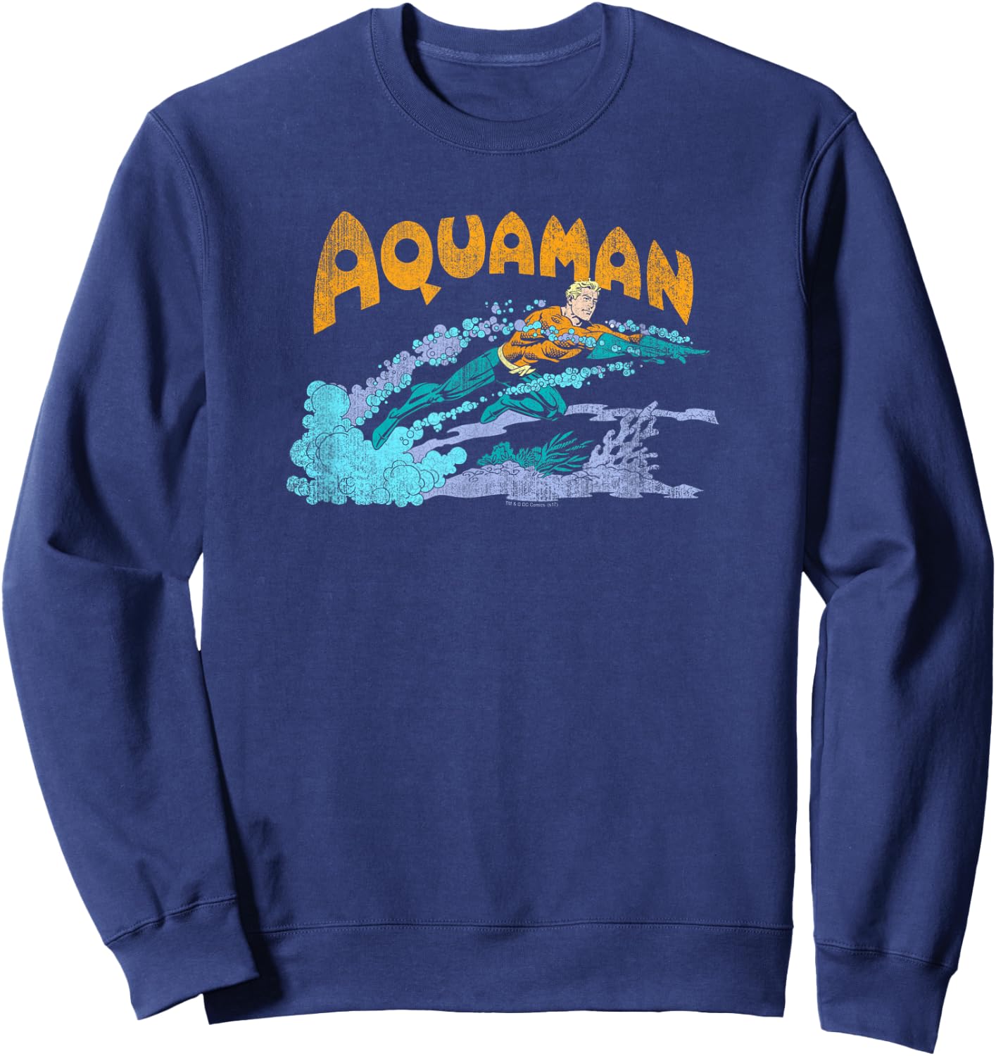 Aquaman Aqua Swim Sweatshirt - Sweatshirt | Navy