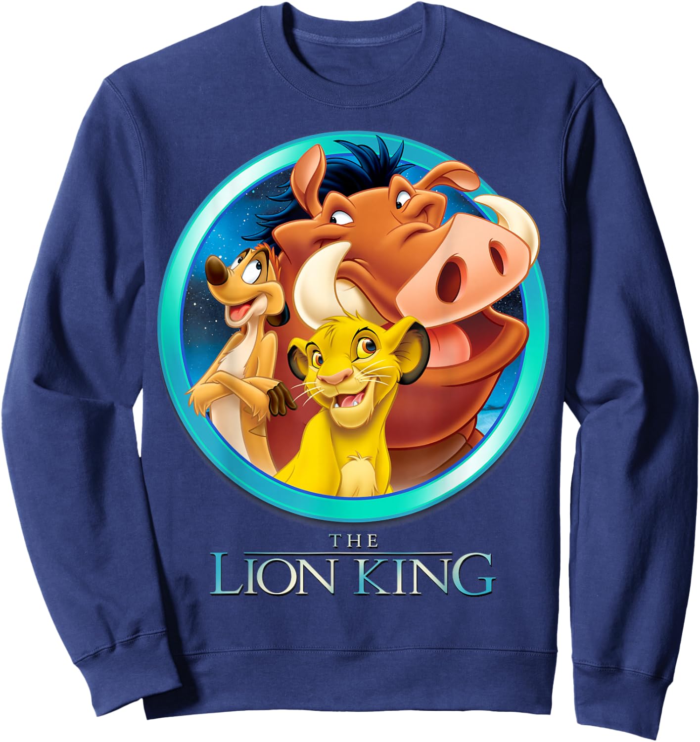 Disney The Lion King Best Friends Color Picture Group Shot Sweatshirt - Sweatshirt | Navy