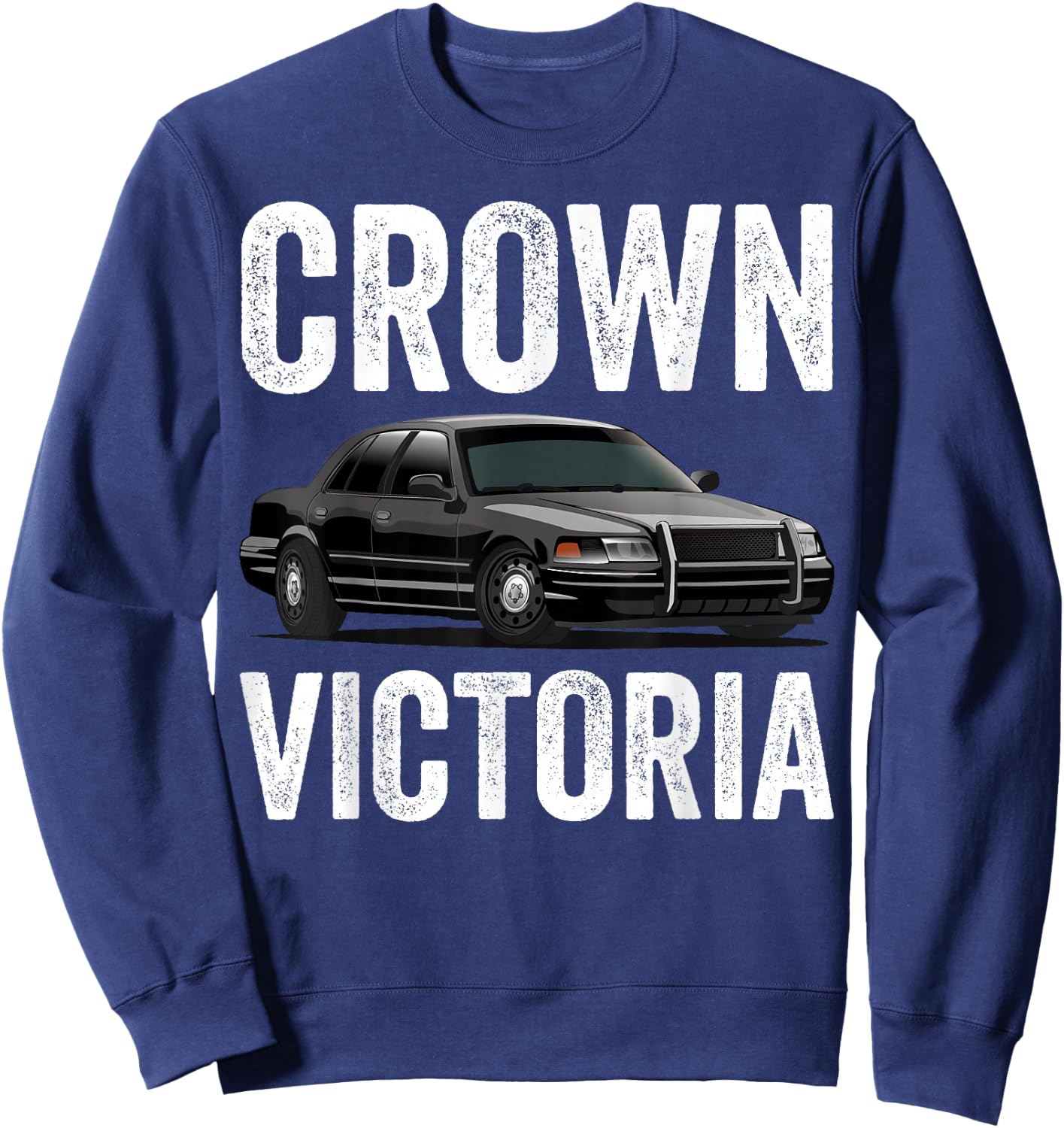 Crown Victoria P71 Cop Car Sweatshirt - Sweatshirt | Navy