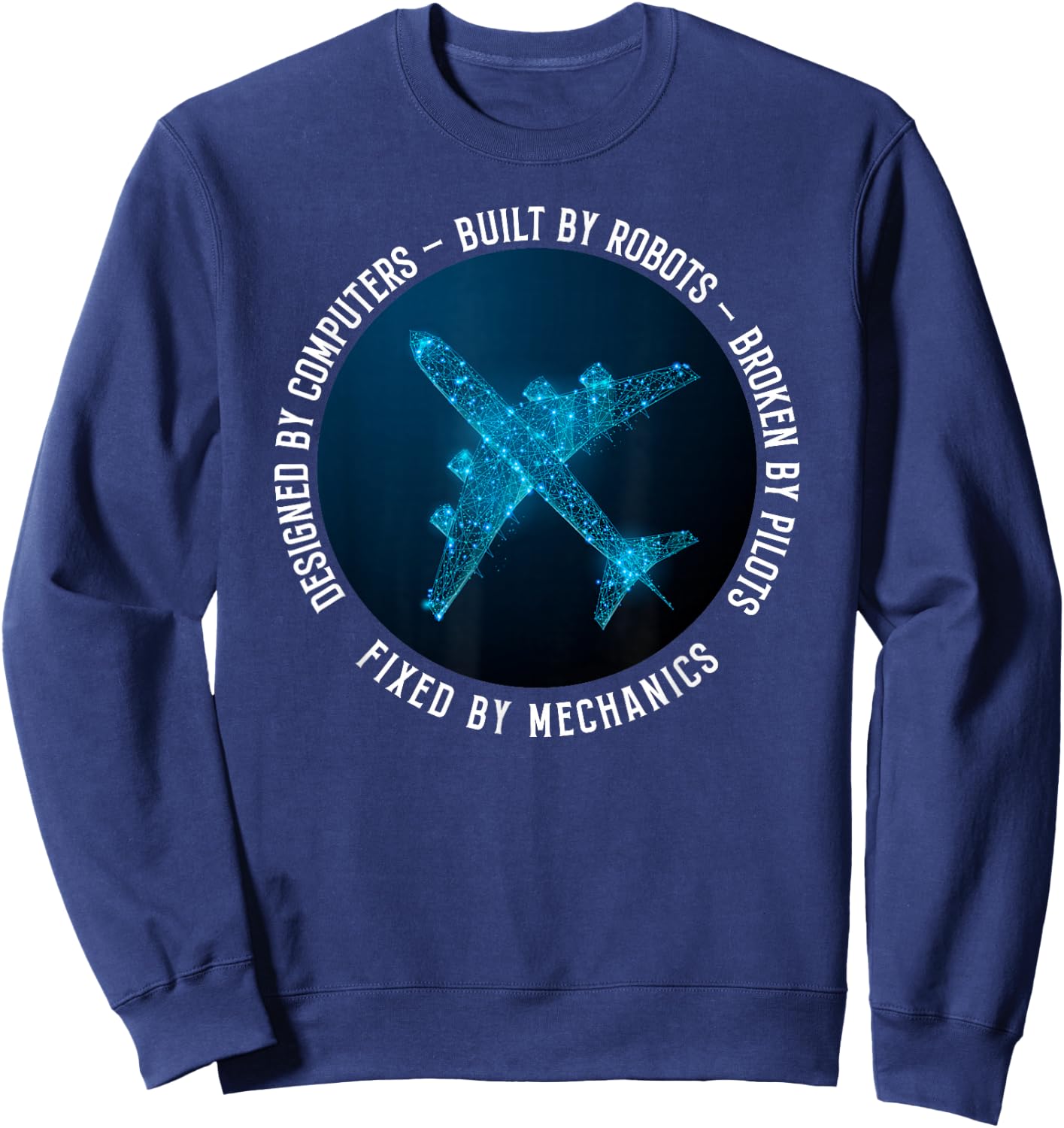 Aviation Mechanic Aircraft Engineer Technician Sweatshirt - Sweatshirt | Navy