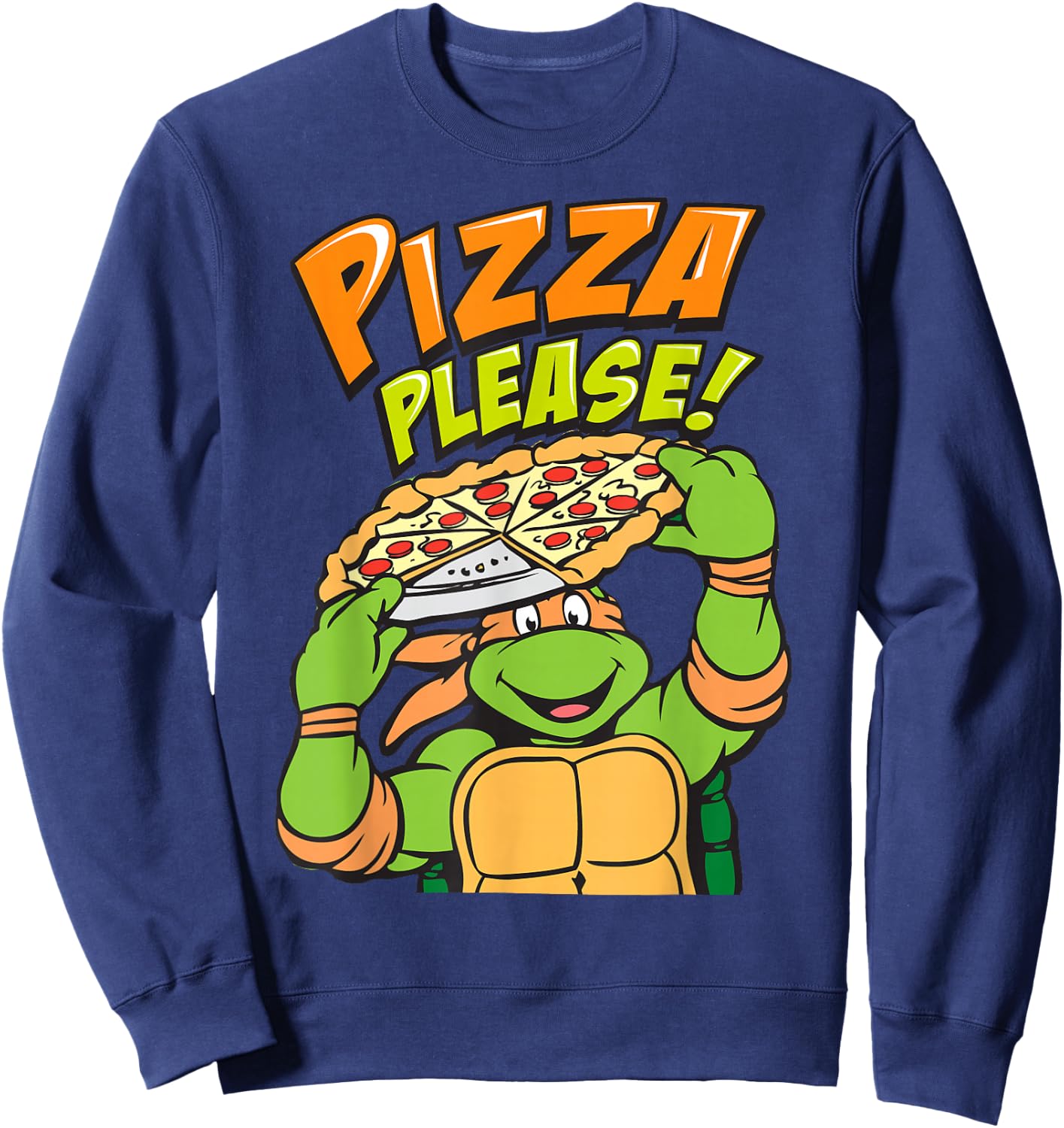 Teenage Mutant Ninja Turtles Pizza Please Sweatshirt - Sweatshirt | Navy
