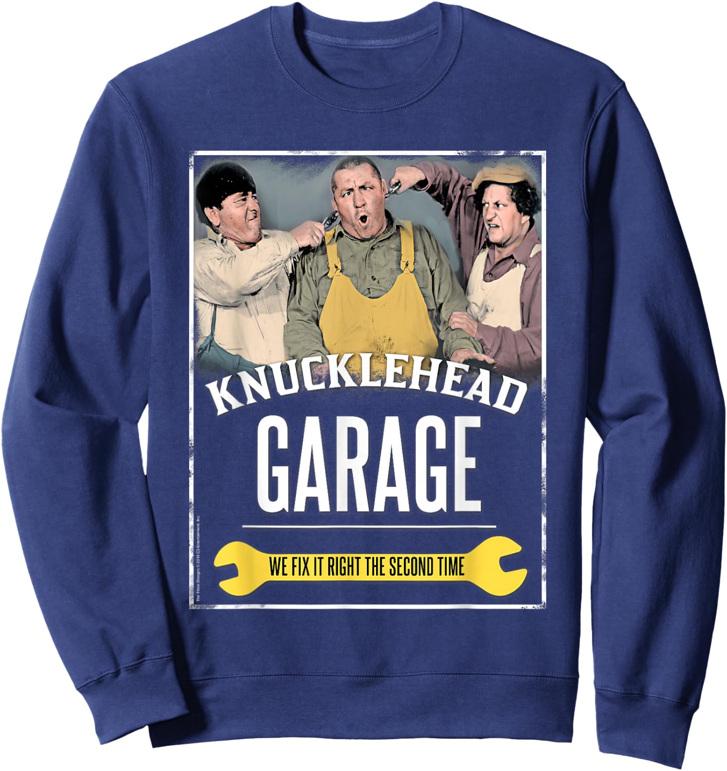 TTS- Knucklehead Garage Sweatshirt - Sweatshirt | Navy
