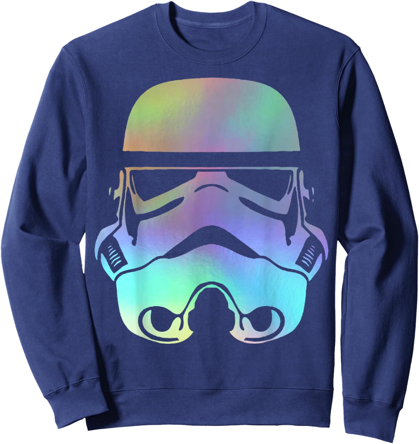 Star Wars Storm Trooper Neon Rainbow Graphic Sweatshirt - Sweatshirt | Navy