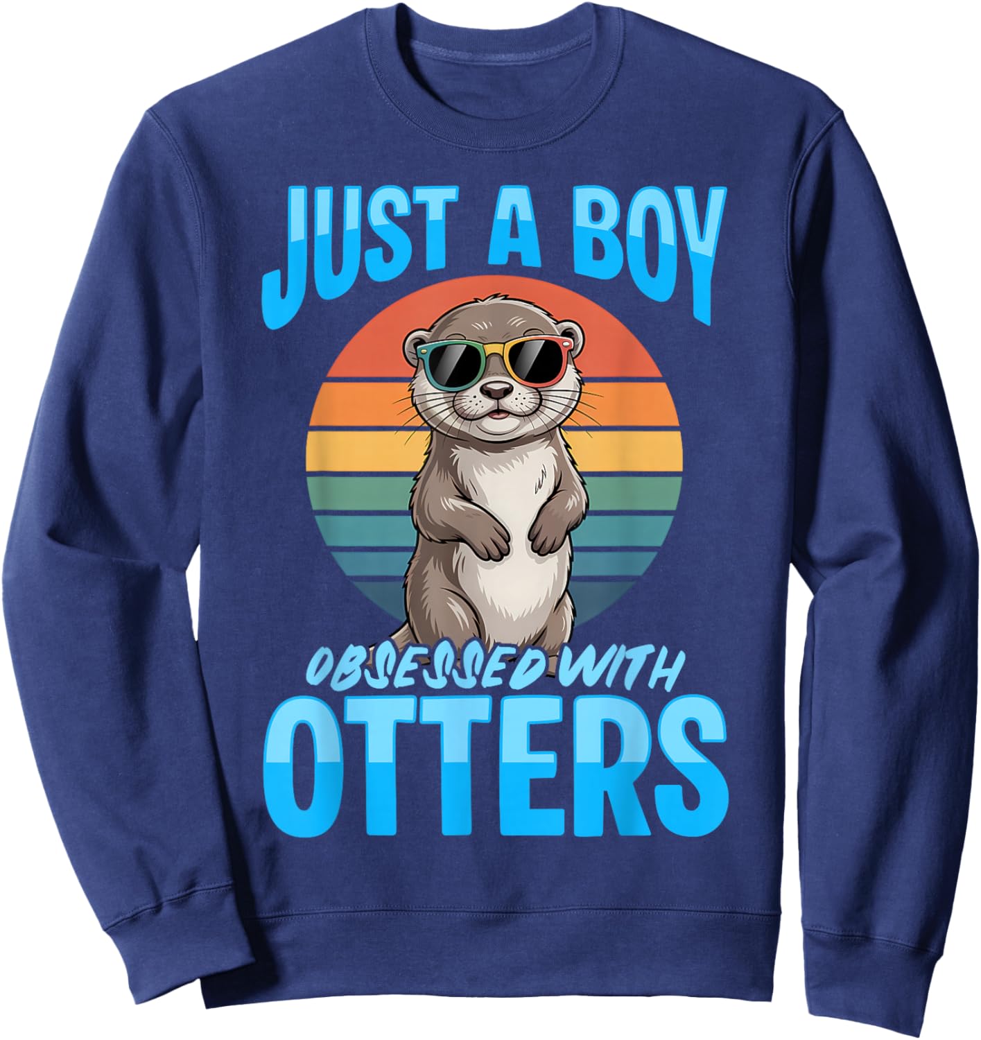 Funny Otter Sweatshirt - Sweatshirt | Navy