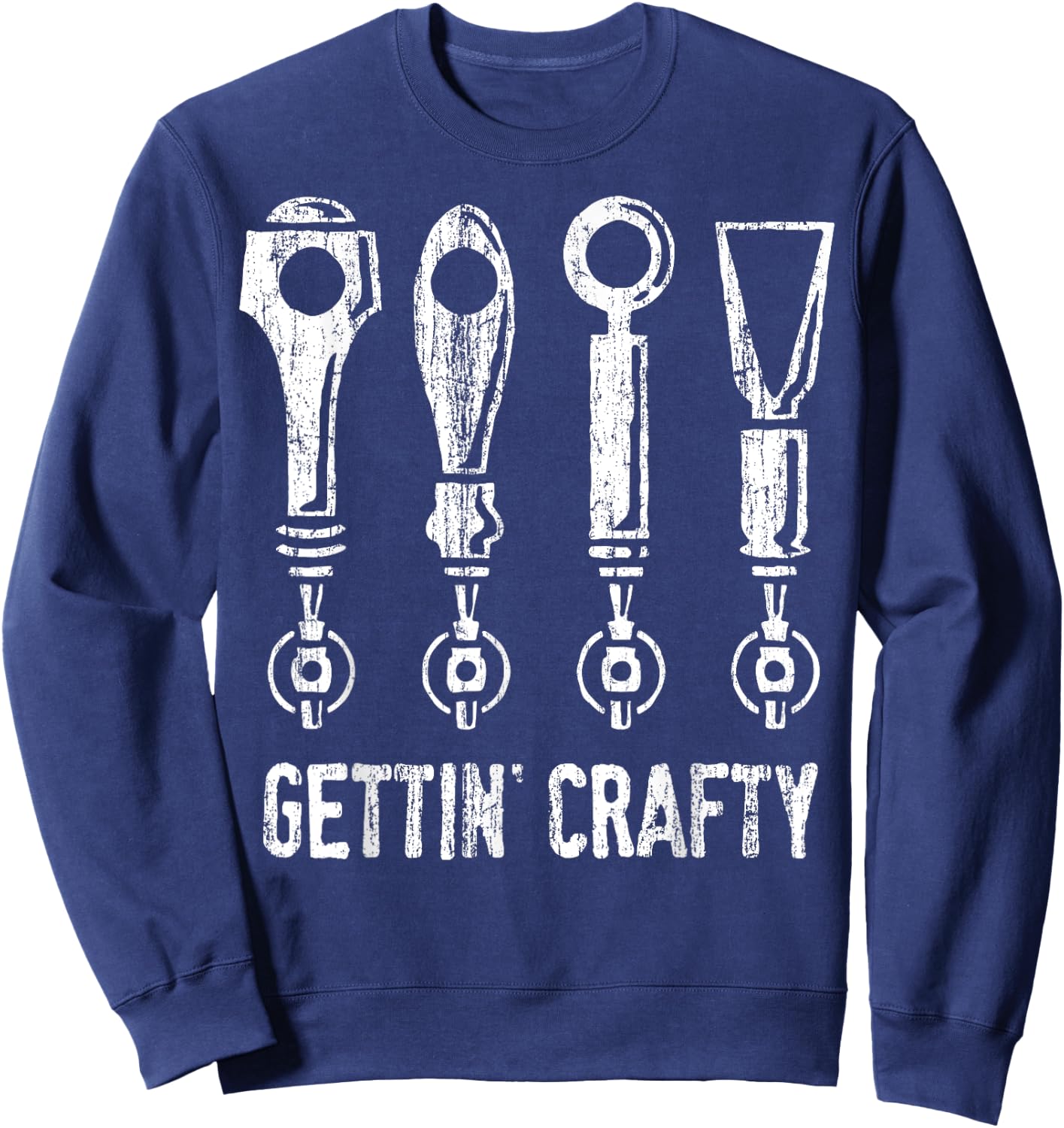 Gettin' Crafty Beer Taps Sweatshirt - Sweatshirt | Navy
