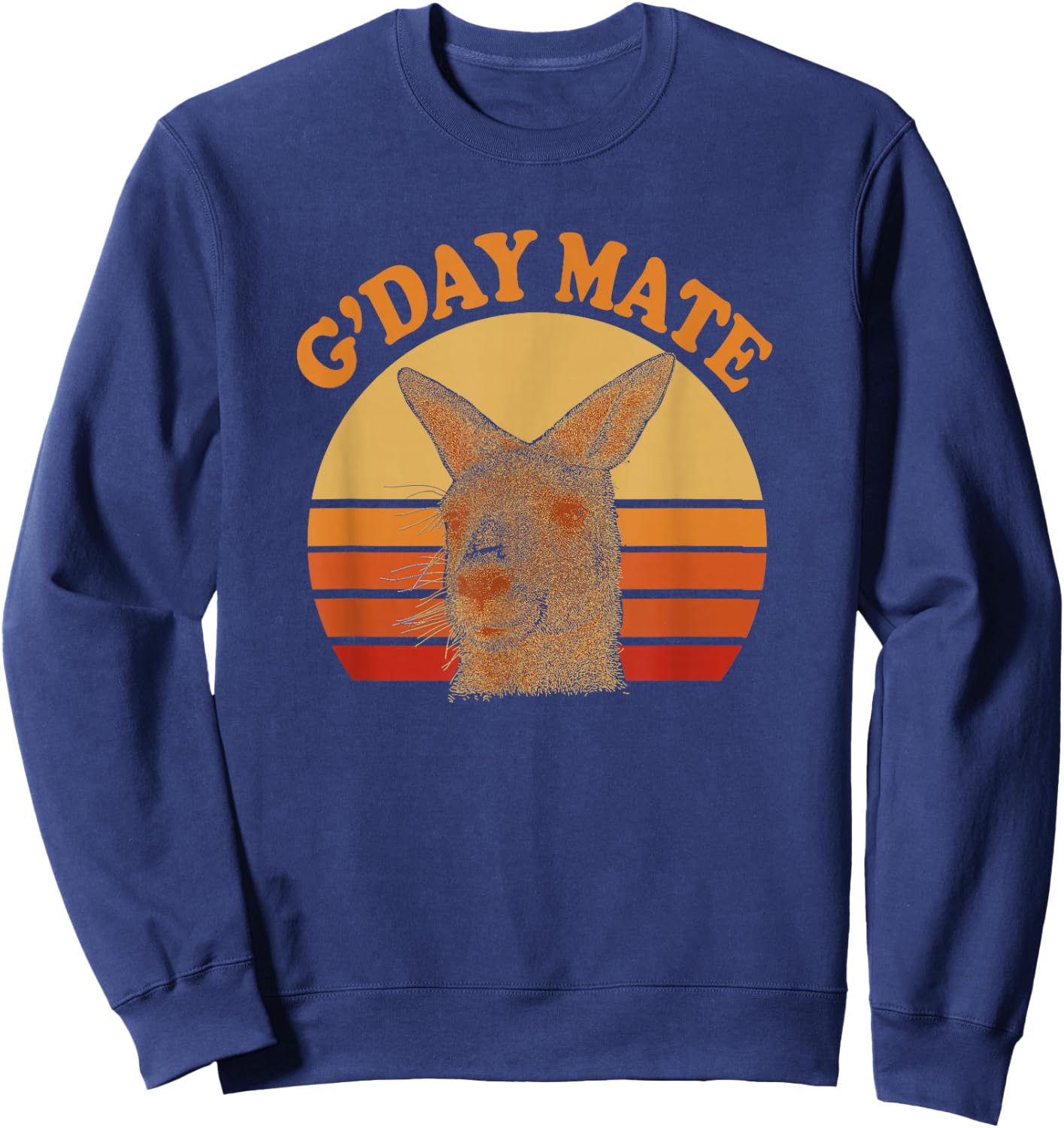 GDay Mate - Kangaroo Baby Retro Sunset Sweatshirt - Sweatshirt | Navy