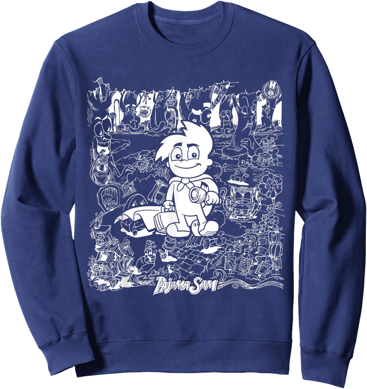 Humongous Entertainment: Pajama Sam Backgrounds Sweatshirt - Sweatshirt | Navy