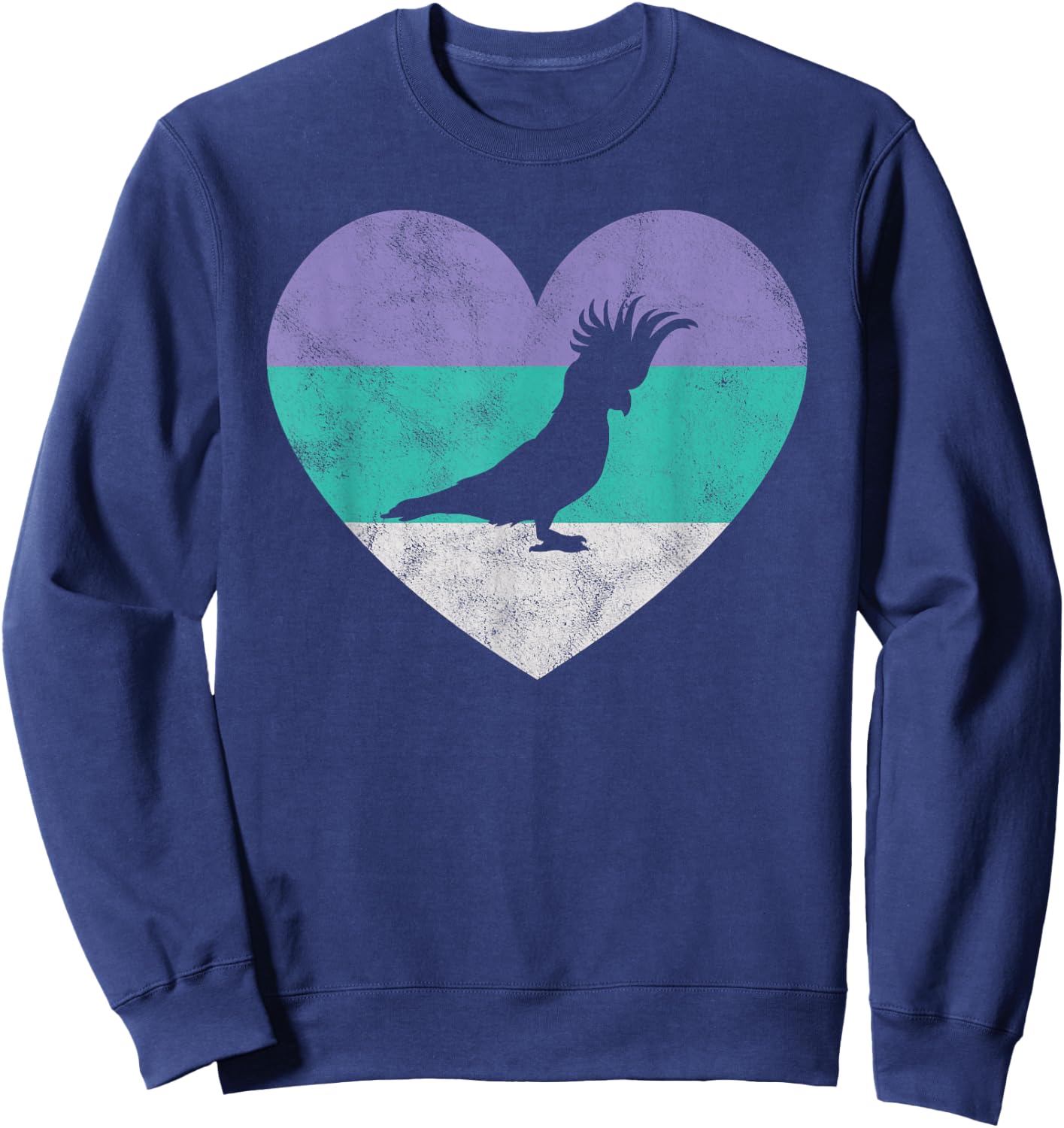 Cockatoo Gift Shirt & Girls Retro | White Cockatoo Sweatshirt - Sweatshirt | Navy