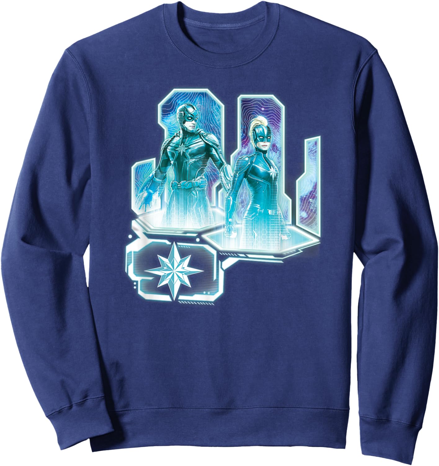 Marvel Captain Marvel Starforce Kree Warriors Sweatshirt - Sweatshirt | Navy