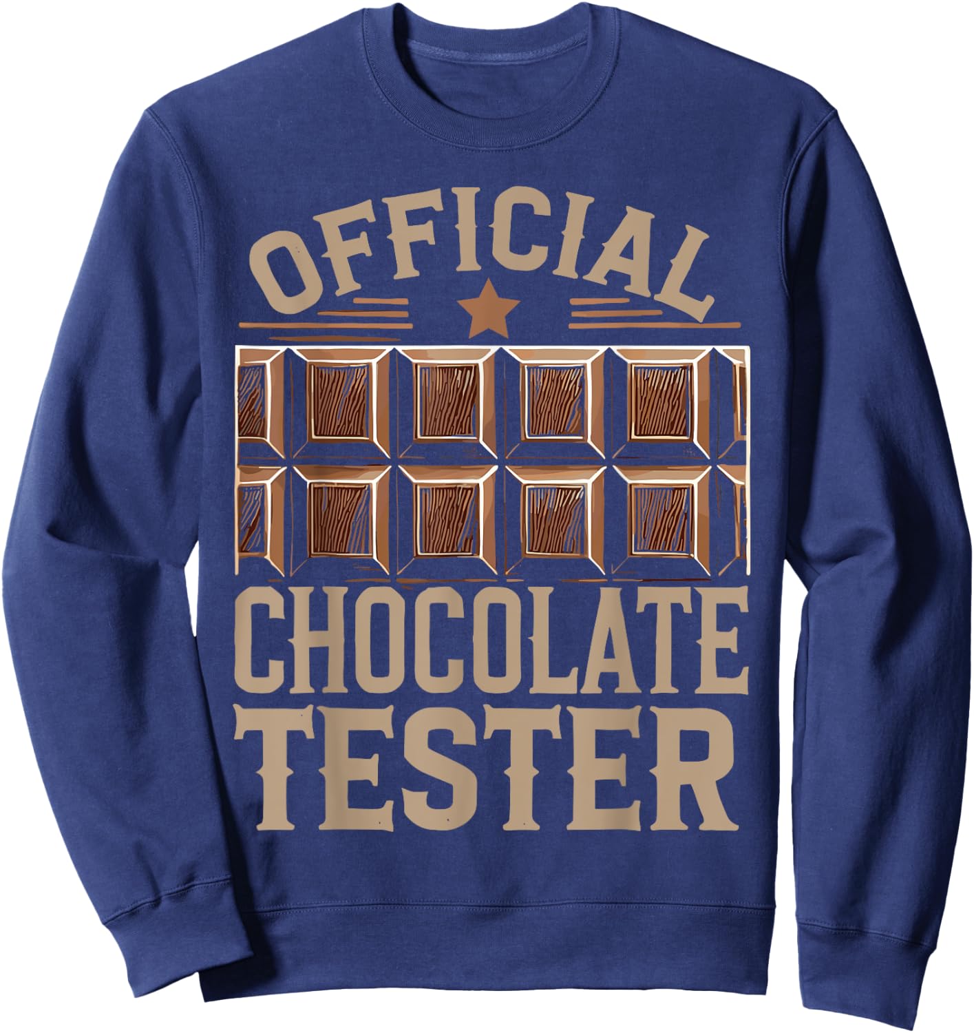 Choco Milk Official Chocolate Tester Sweatshirt - Sweatshirt | Navy