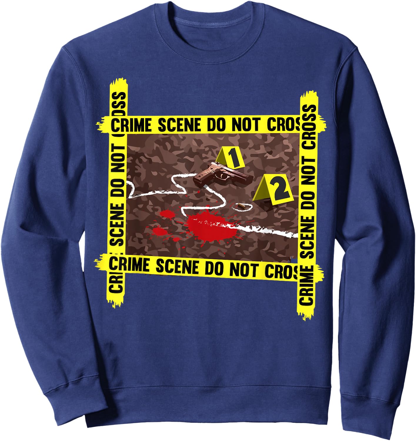 Crime Scene Shirt Sweatshirt - Sweatshirt | Navy