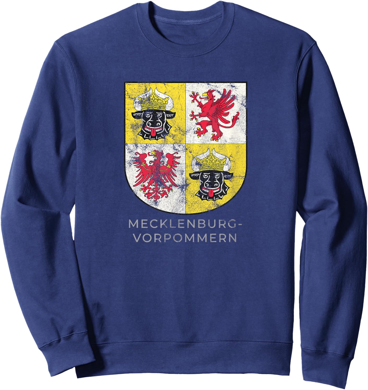 Mecklenburg vorpommern Coat of arm Germany Deutsch Shirt Sweatshirt - Sweatshirt | Navy