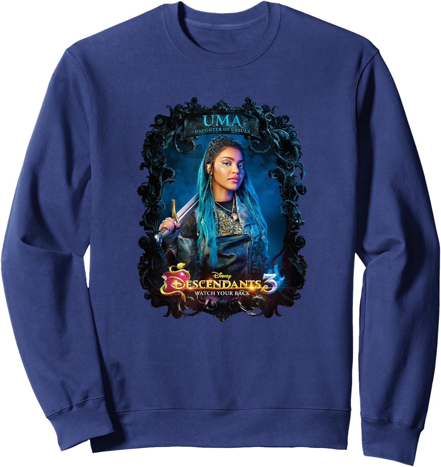 Disney Descendants 3 Uma Watch Your Back Sweatshirt - Sweatshirt | Navy