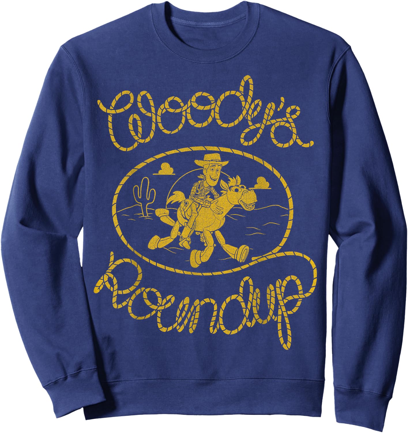 Disney Pixar Toy Story Woody's Round Up Graphic Sweatshirt - Sweatshirt | Navy