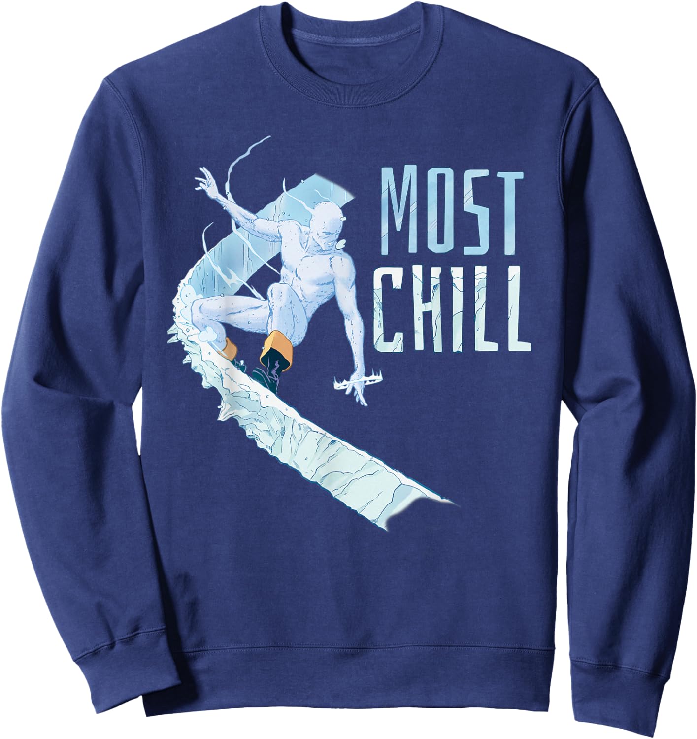 Marvel X-Men Iceman Most Chill Sweatshirt - Sweatshirt | Navy