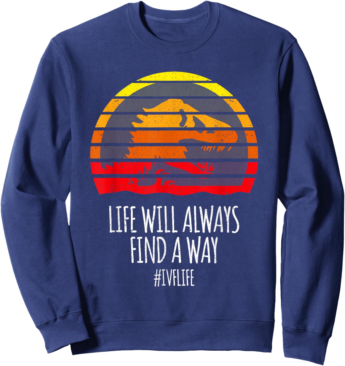 IVF Warrior Hope Infertility Journey Strong Support Tribe Sweatshirt - Sweatshirt | Navy