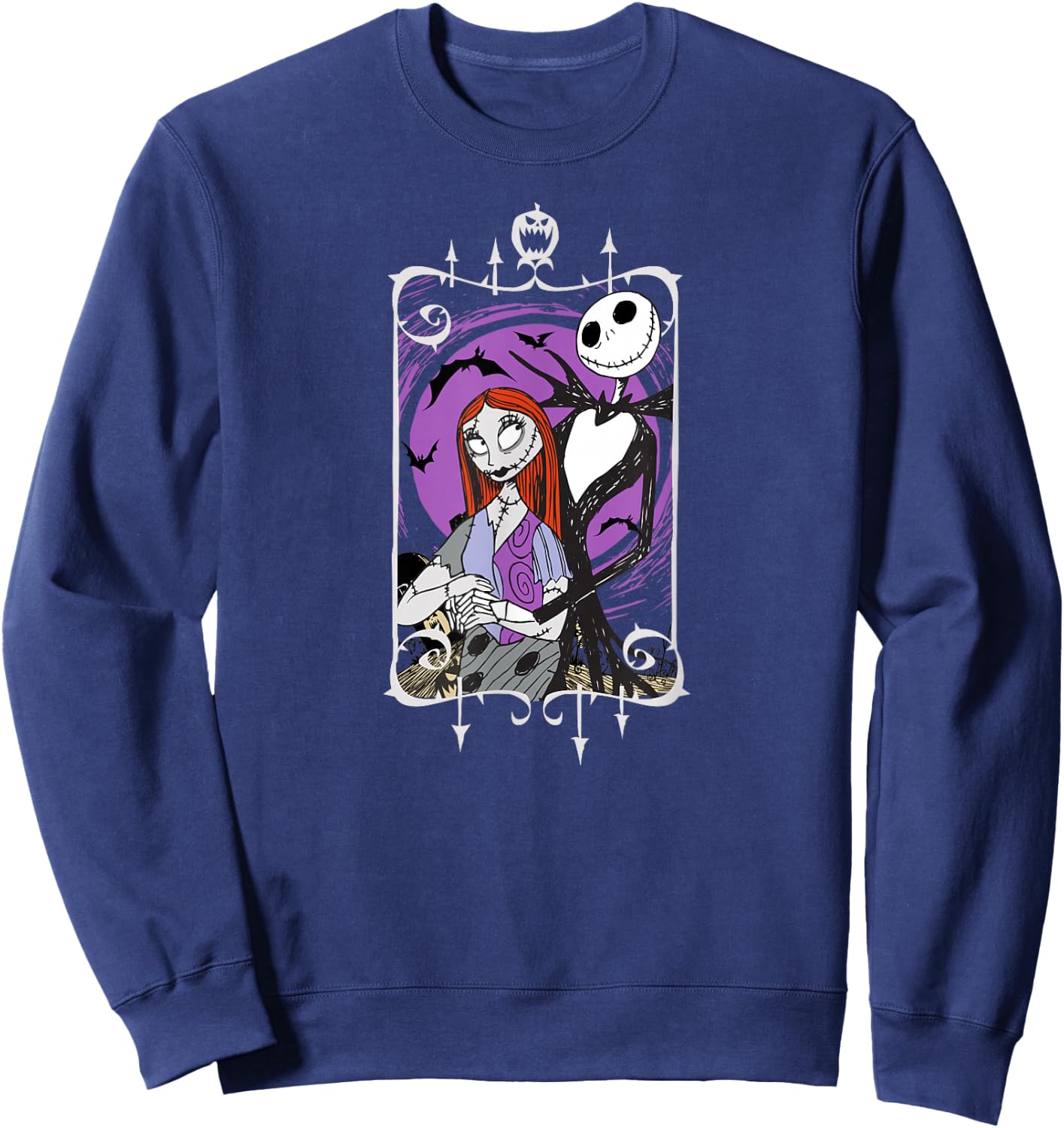 The Nightmare Before Christmas - Jack Skeleton Full Moon Sweatshirt - Sweatshirt | Navy